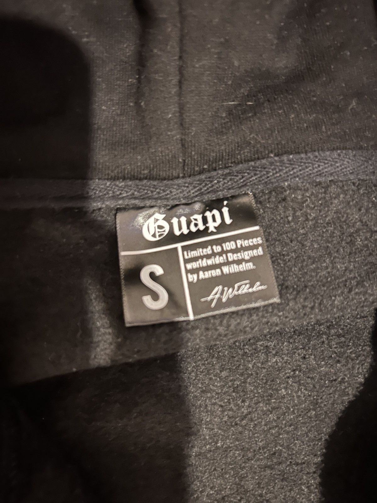 Designer × Vintage Obsidian Black Skeleton Half Zip Hoodie Size US S / EU 44-46 / 1 - 2 Thumbnail