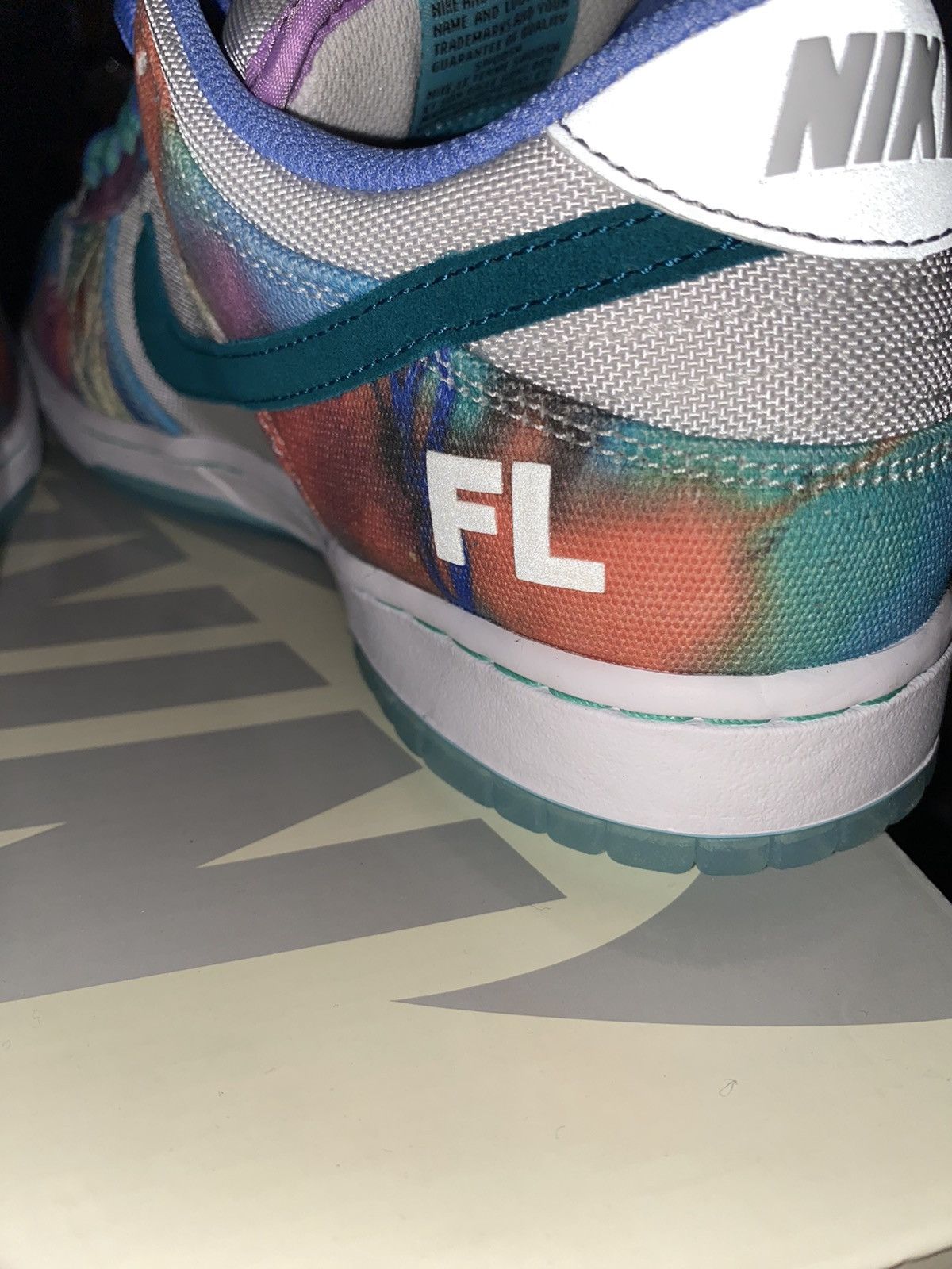 Nike Nike SB Dunk Low Futura Laboratories Bleached Aqua Size US 11.5 / EU 44-45 - 6 Thumbnail