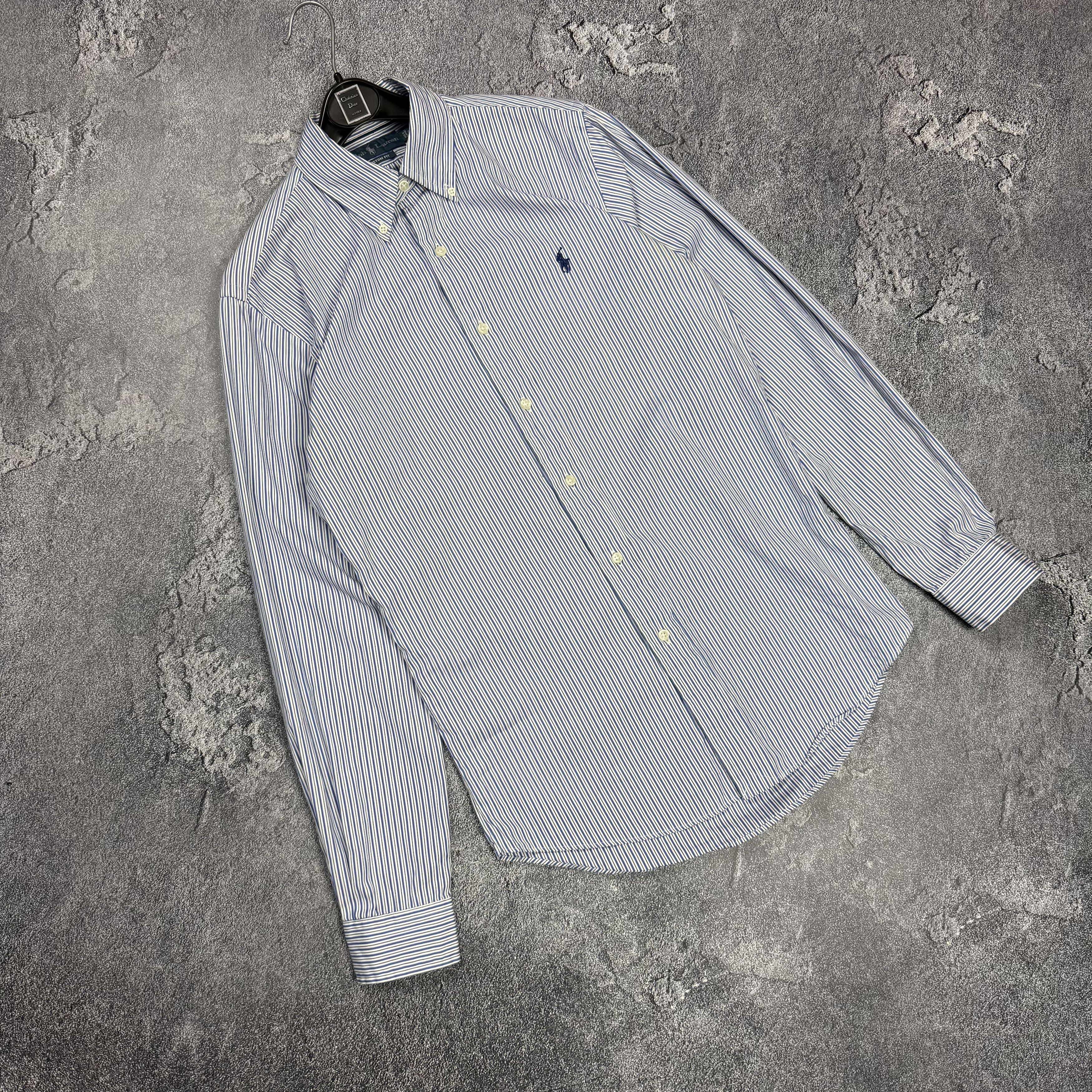 Polo Ralph Lauren Vintage Polo Ralph Lauren Shirt Blue White Stripe Classic S Size US S / EU 44-46 / 1 - 1 Thumbnail