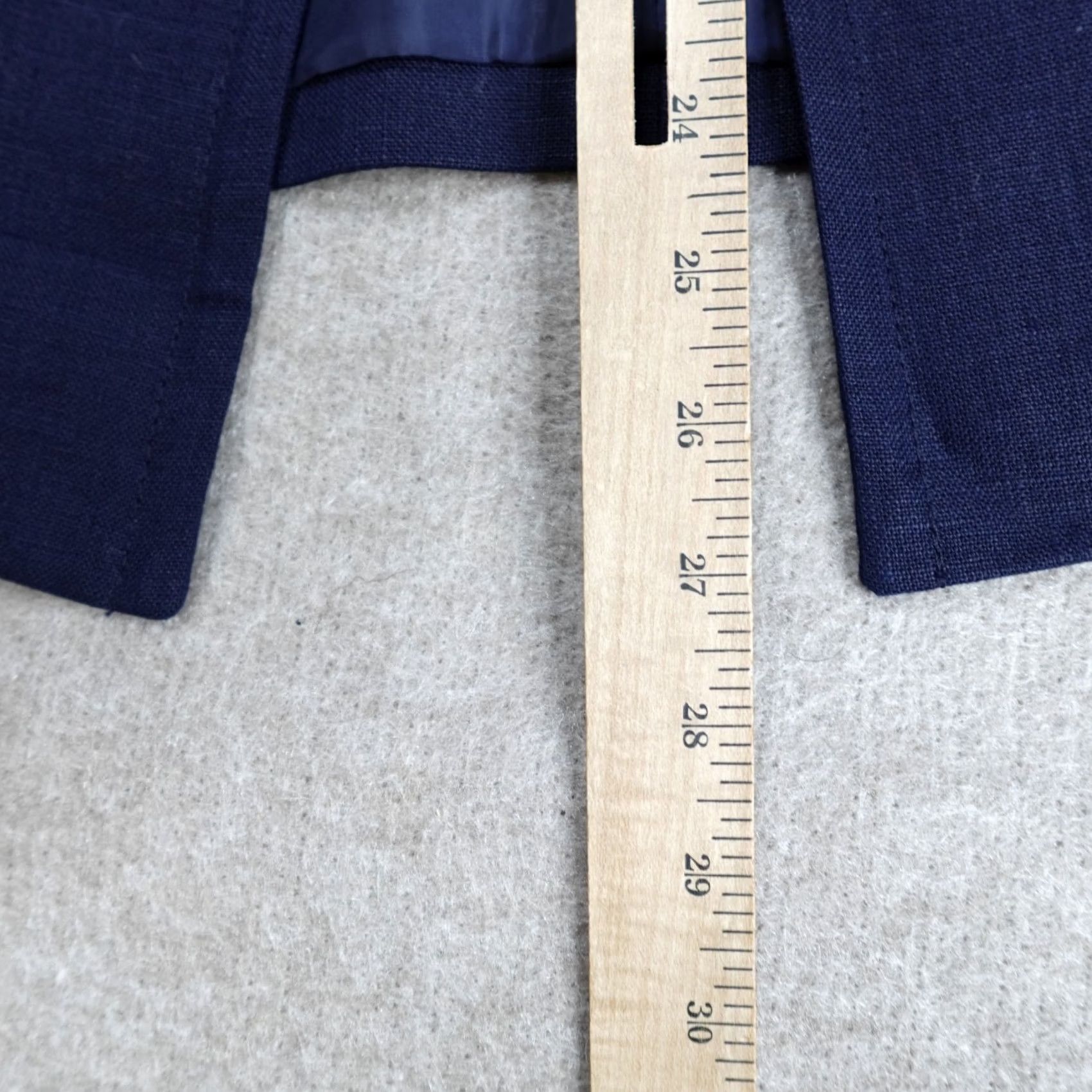 Talbots Talbots Blazer 16 Blue Navy Open Front 100% Linen NEW Women Long Sleeve Short Jacket Coat Tuxedo Size XXL / US 16-18 / IT 52-54 - 7 Thumbnail