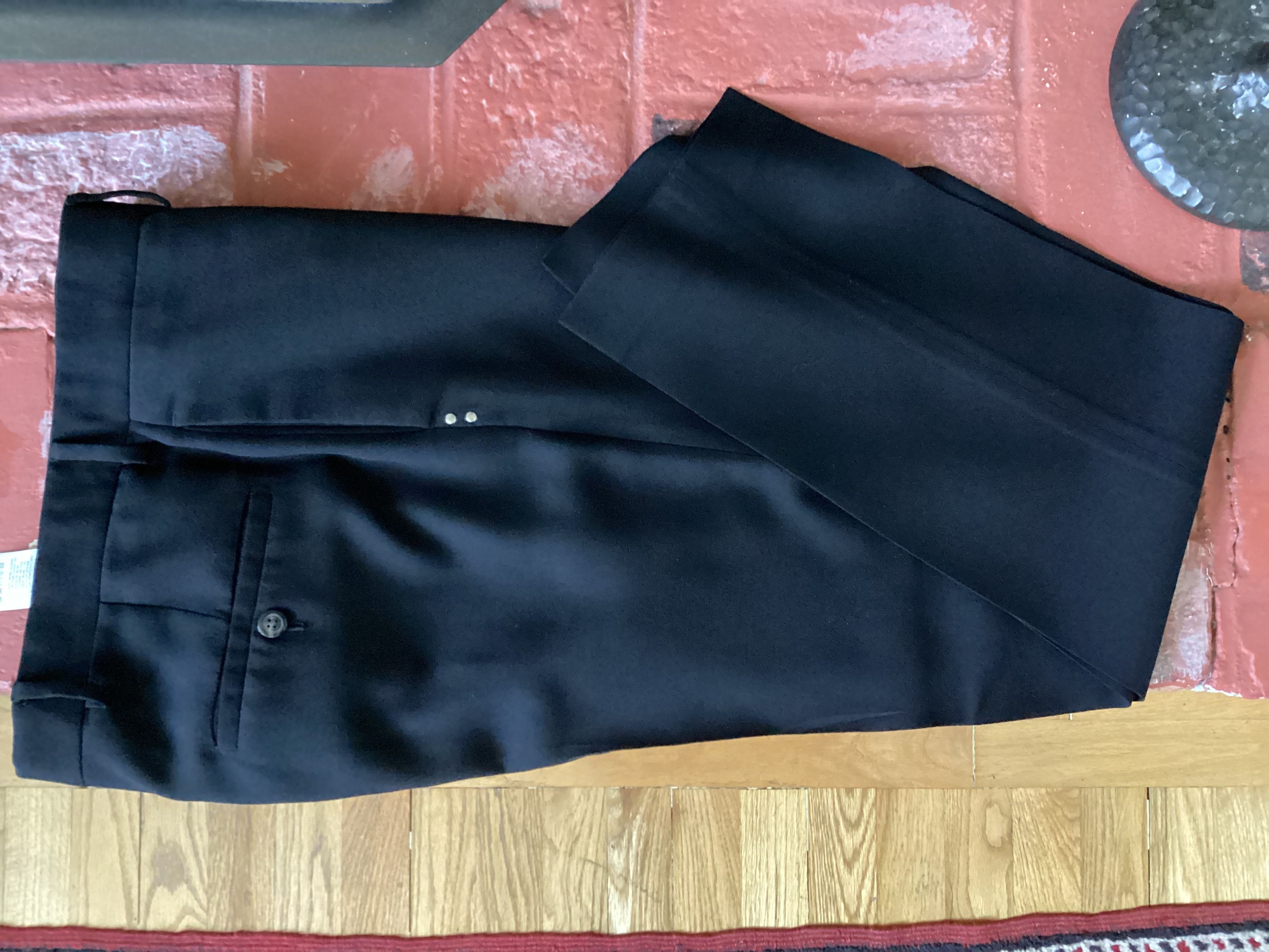 image of Rick Owens Black Performa Slacks Size It42, Women's