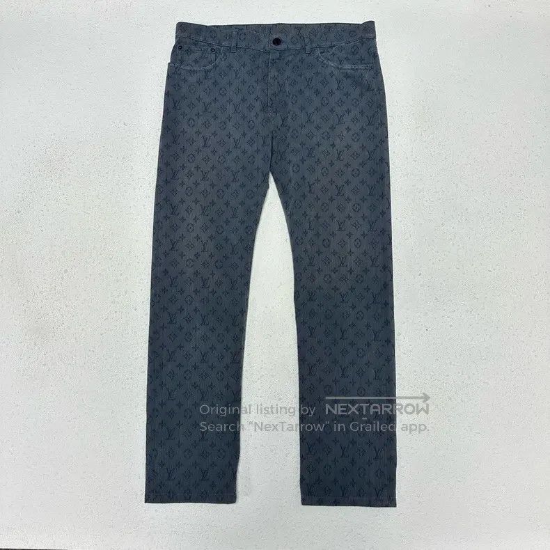 Louis Vuitton Louis Vuitton Presbyopic washed denim pants Size US 34 / EU 50 - 1 Thumbnail