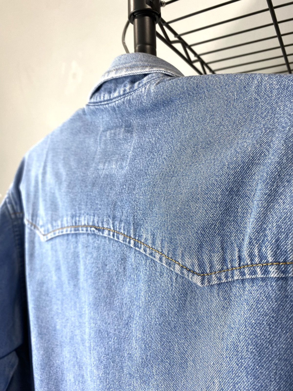 Levi's Rare! 70’s Vintage Levi’s Denim Shirt Western Orange Tab Size US L / EU 52-54 / 3 - 14 Thumbnail