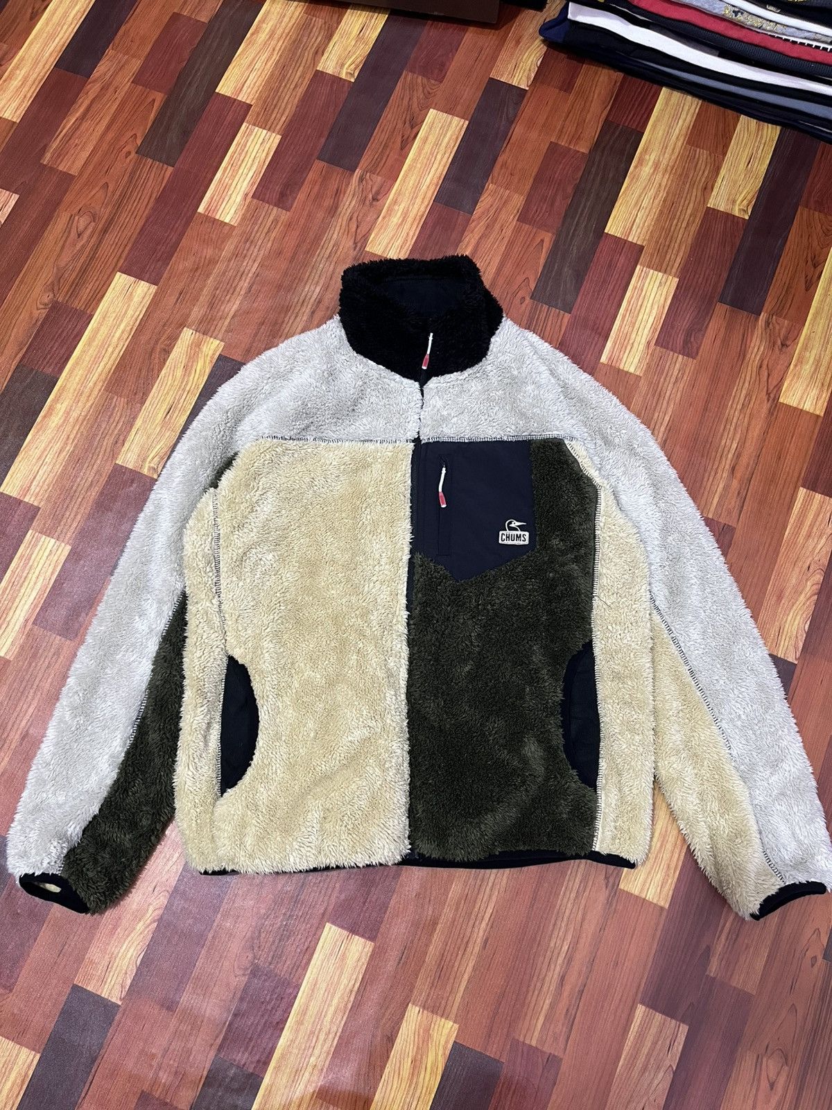 Chums CHUMS Hurricane Fleece Jacket Colorblock Size US L / EU 52-54 / 3 - 14 Thumbnail