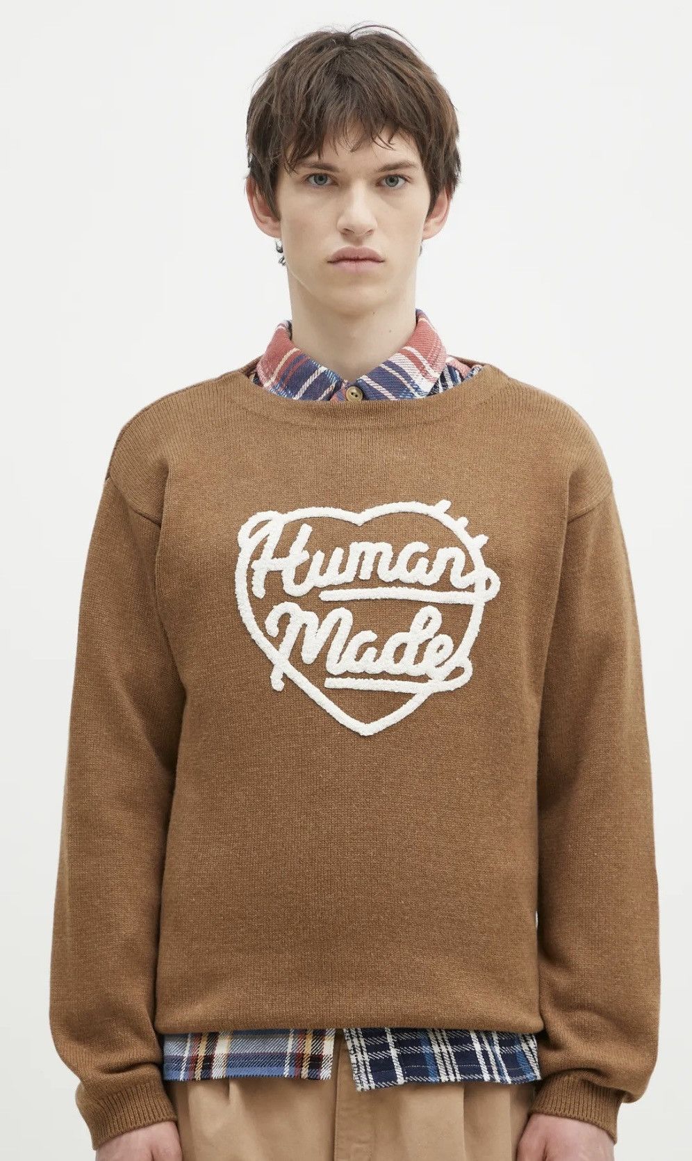Human Hope Heart Knit Sweater | Stylish Comfort in Japan HUMAN