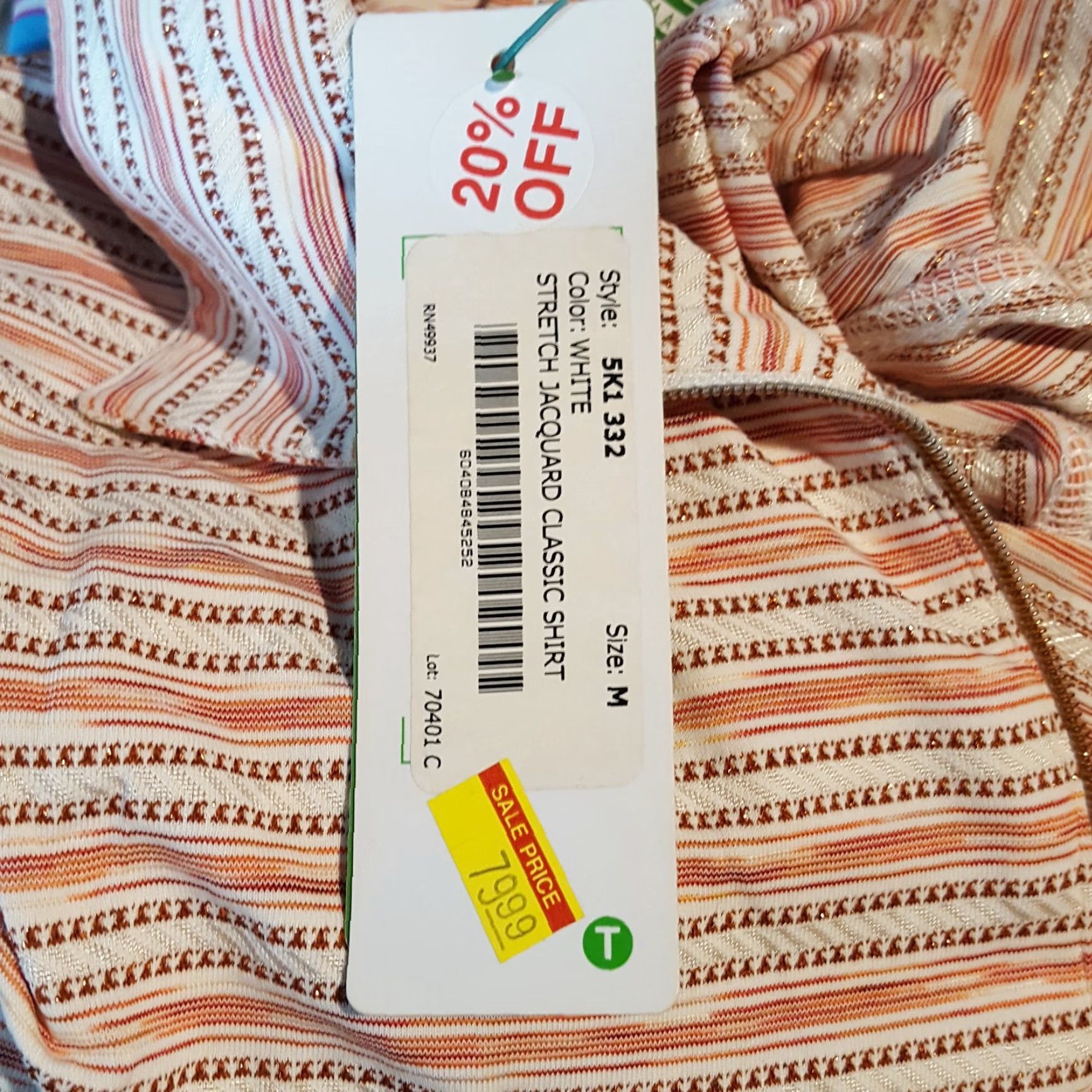 Vintage Tail Polo Shirt - Tail Golf Nylon Poly Blend Athletic Women's Medium Zip Up Collared Striped Shirt Size M / US 6-8 / IT 42-44 - 7 Thumbnail