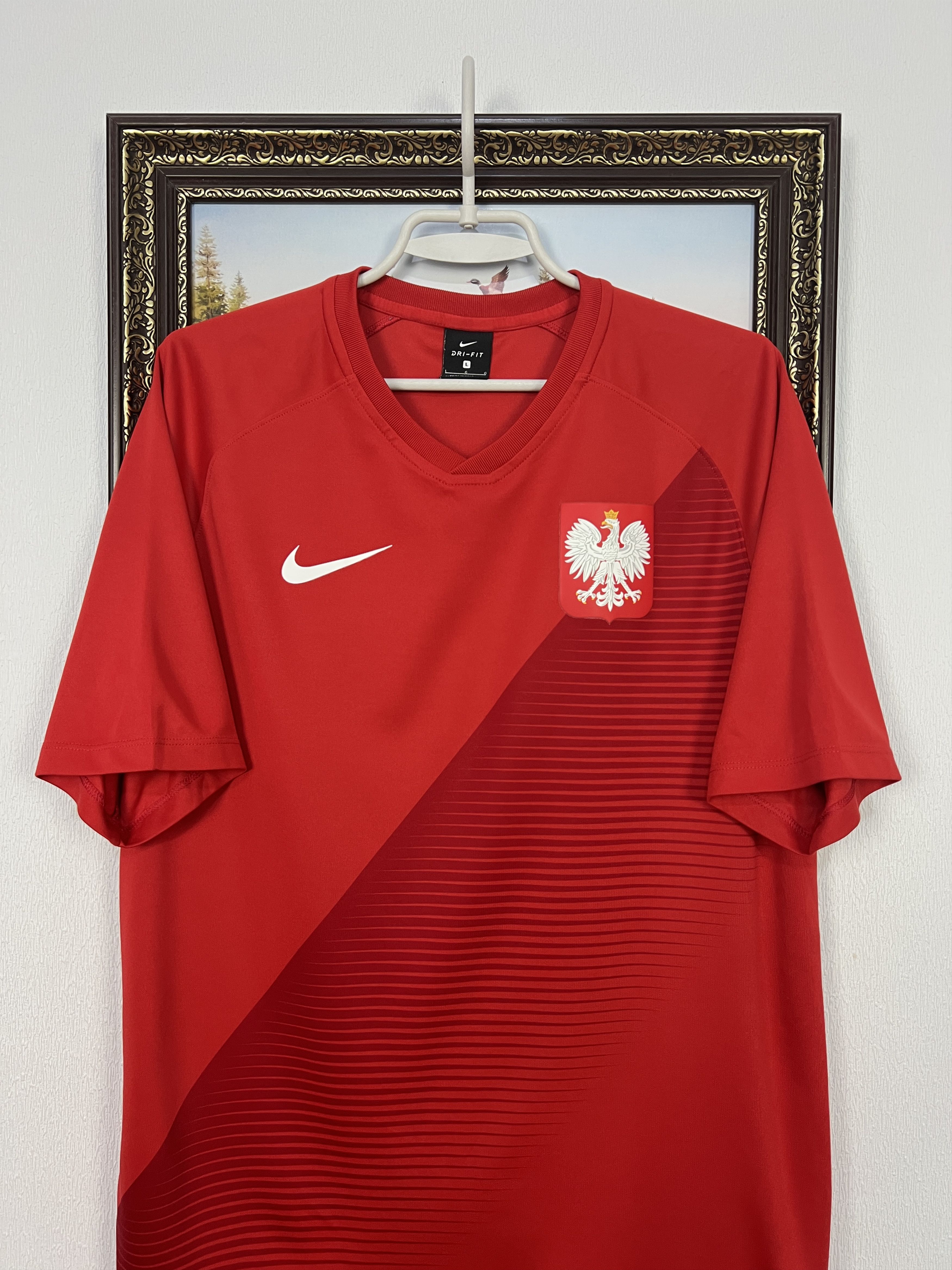 Poland Away football shirt 2018 Soccer Nike Jersey Mens