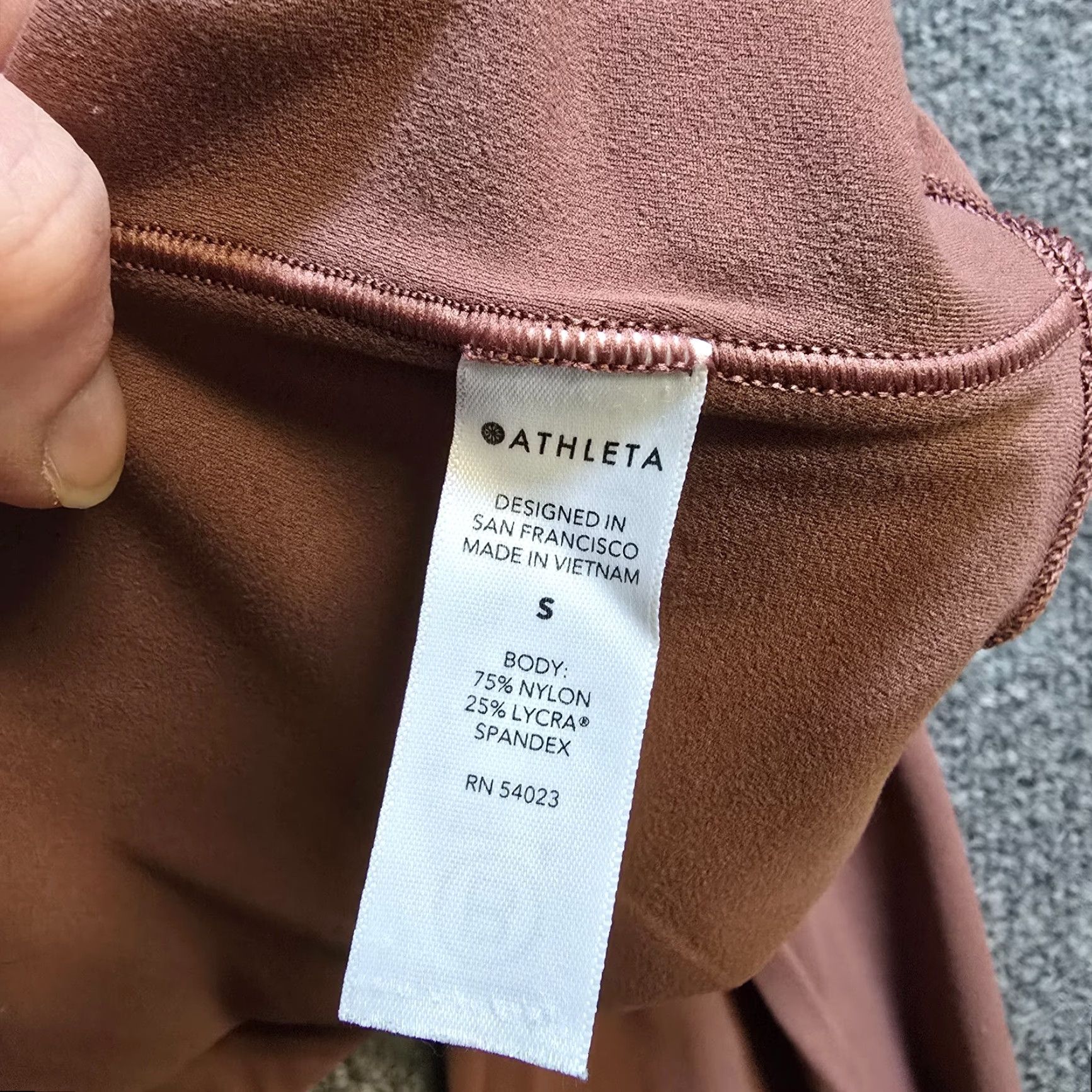 Athleta Athleta Pants Women Small Brown Leggings Skinny Salutation Stash Pocket Casual Size 28" / US 6 / IT 42 - 4 Thumbnail