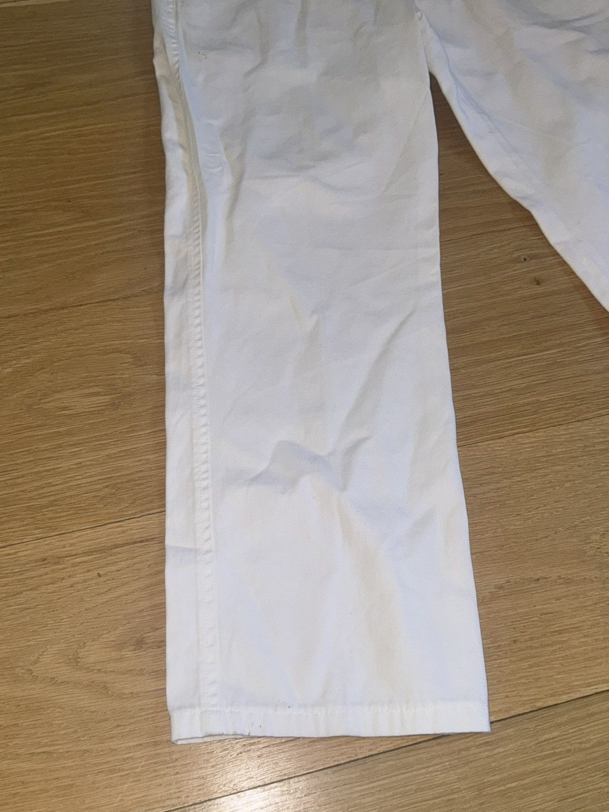 Prada vintage prada made italy 100% cotton white pants 36x29 m Size US 36 / EU 52 - 2 Thumbnail