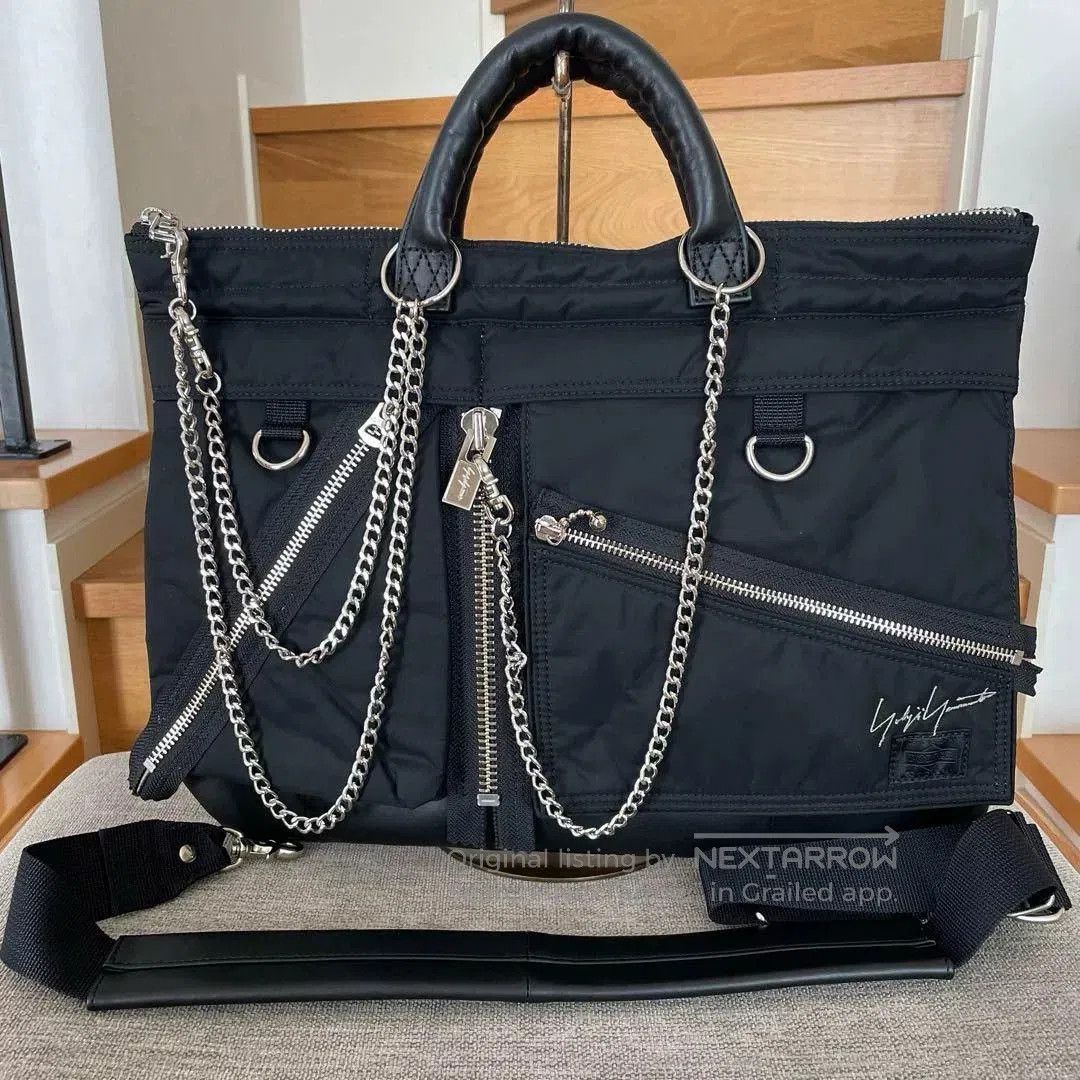 Yohji Yamamoto Yohji Yamamoto x Porter Black Shoulder Bag. Size ONE SIZE - 1 Thumbnail