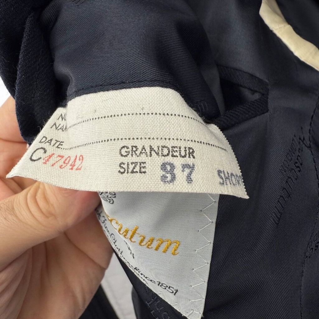 Aquascutum AQUASCUTUM Navy Blue Jacket Brass Button Luxury FLAW UK 37 s Size 38S - 11 Thumbnail
