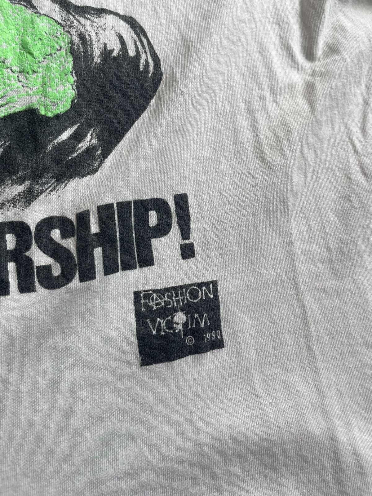 Fashion Victim RARE 1990 Fashion Victim "Fuck Censorship" George H.W. Bush Size US L / EU 52-54 / 3 - 4 Thumbnail
