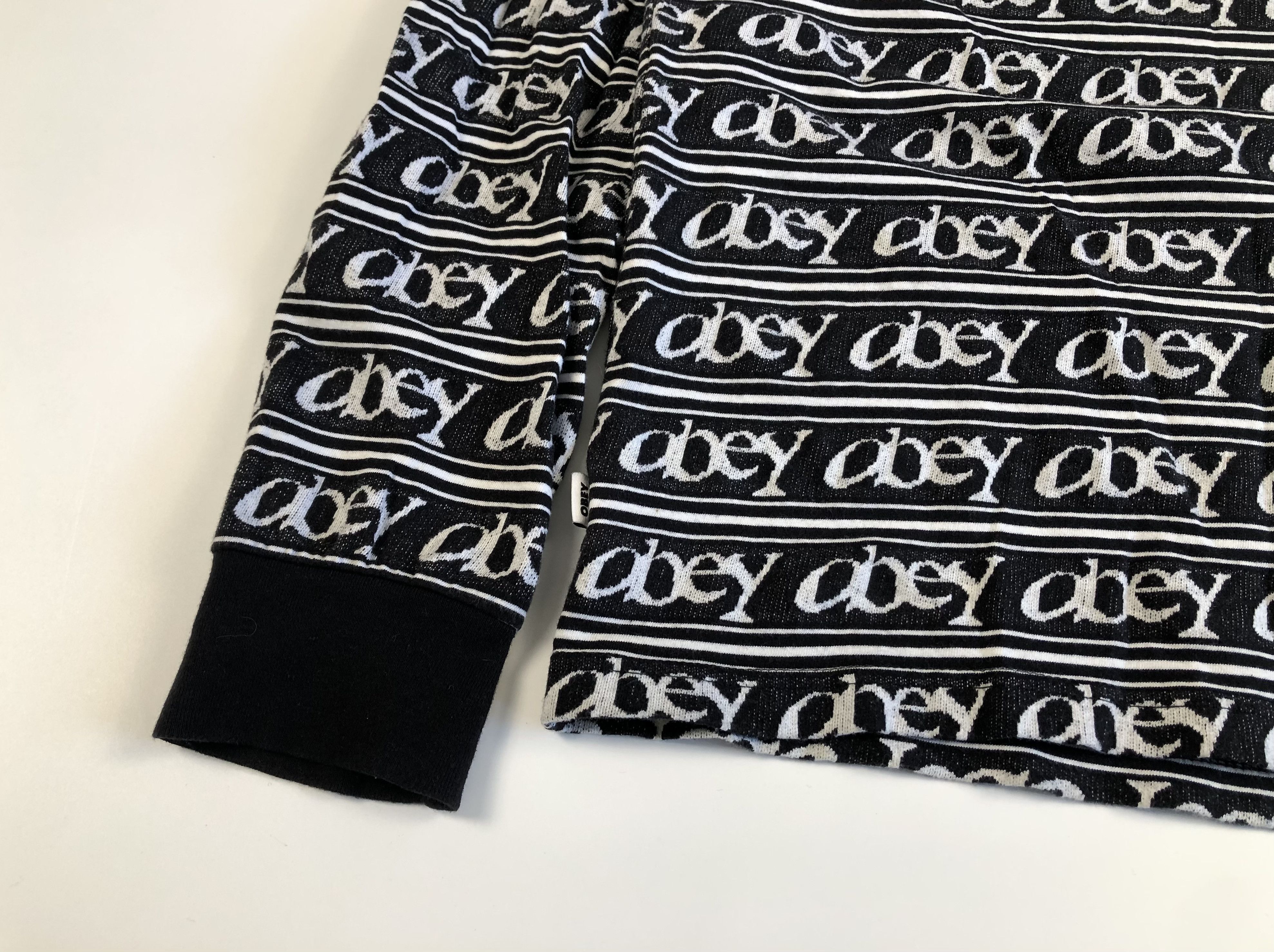 Obey Obey Wegner Jacquard Cotton Long Sleeve Polo Size US M / EU 48-50 / 2 - 4 Thumbnail
