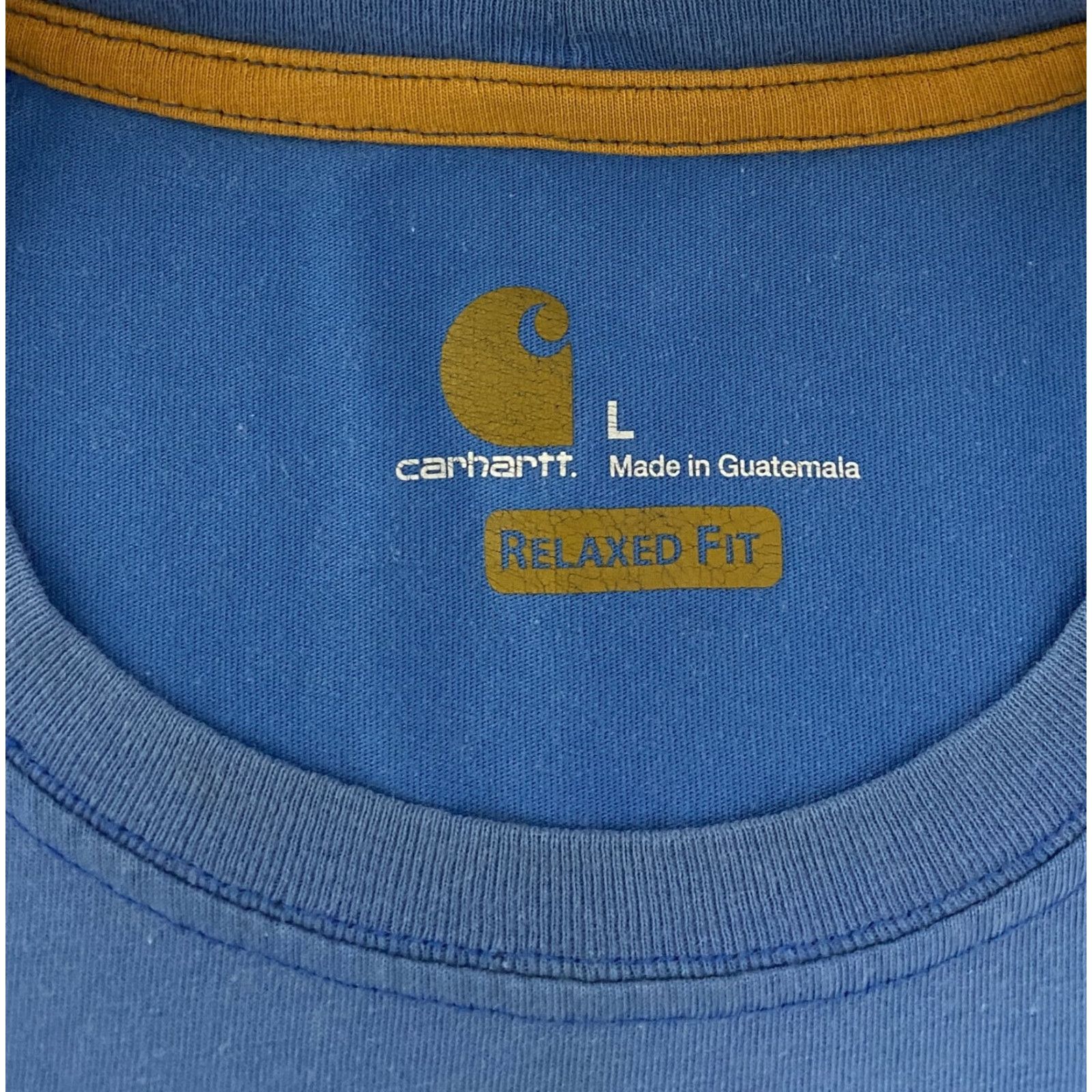 Carhartt Carhartt Shirt Mens Large Blue Relaxed Fit Pocket Workwear Crew Neck Tee T-Shirt Size US L / EU 52-54 / 3 - 4 Thumbnail