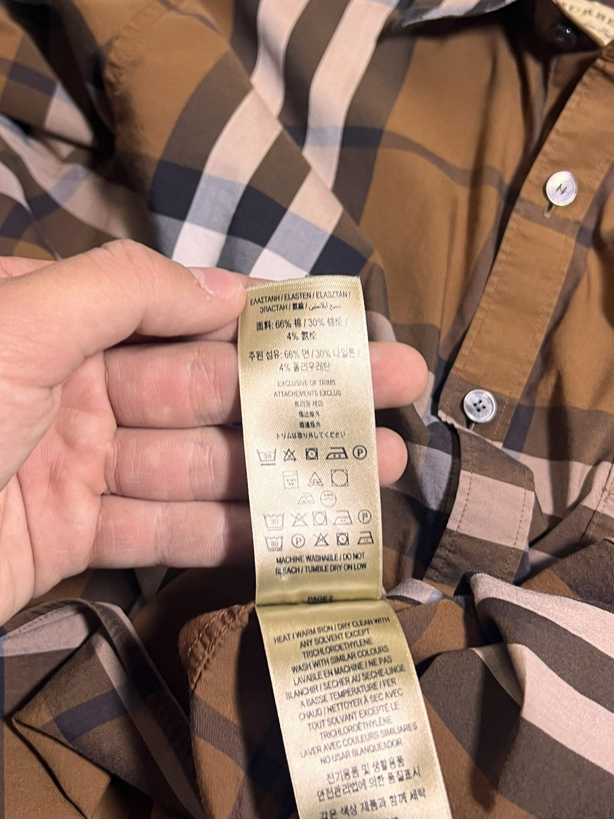 Burberry Burberry London England Shirt Size US L / EU 52-54 / 3 - 10 Thumbnail