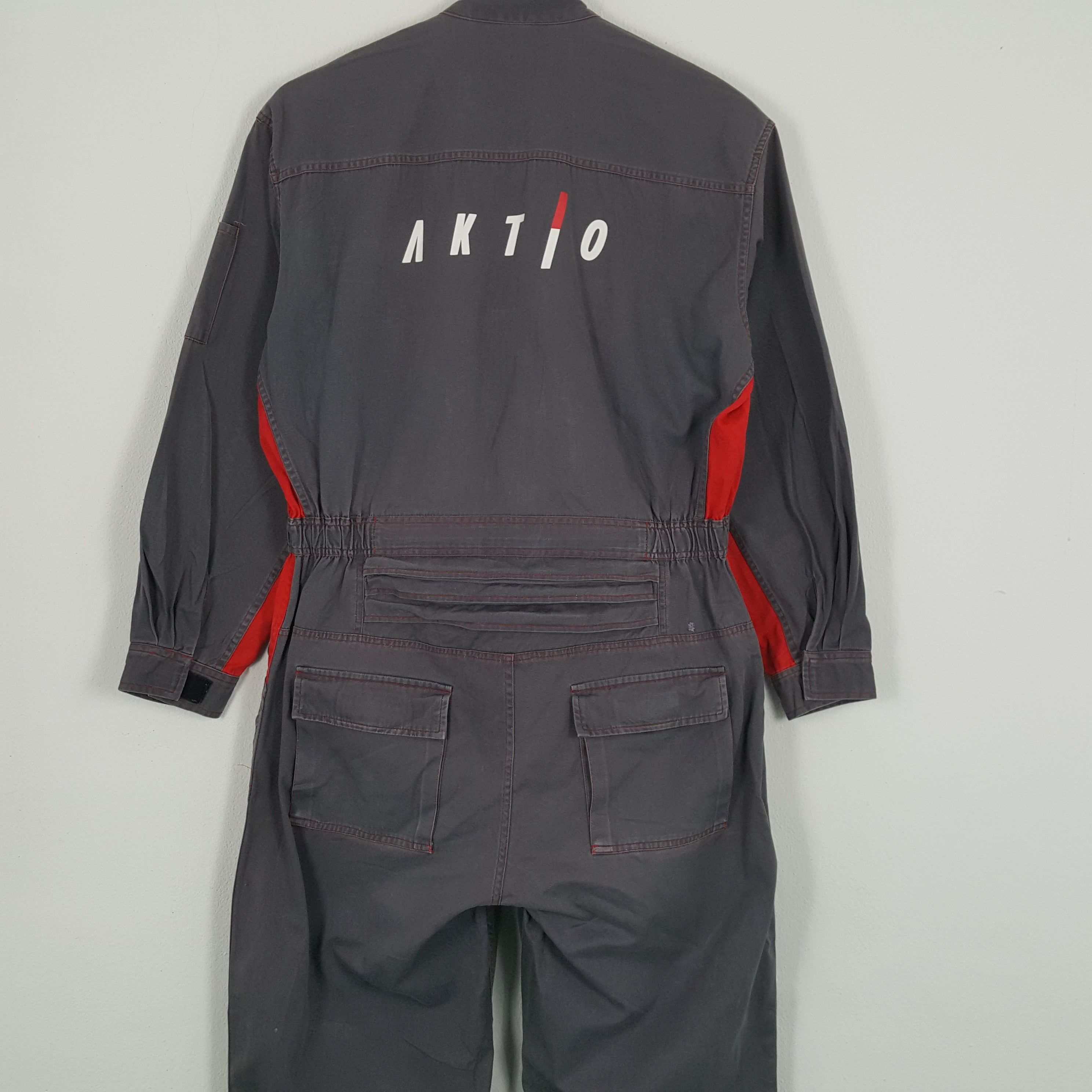 Vintage AKTIO Motorsports Workwear Style Coverall Jacket Size US XL / EU 56 / 4 - 2 Thumbnail