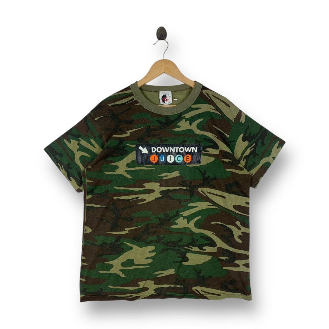 Other Vintage 90s DOWNTOWN JUICE Camouflage tee Size US L / EU 52-54 / 3 - 1 Thumbnail
