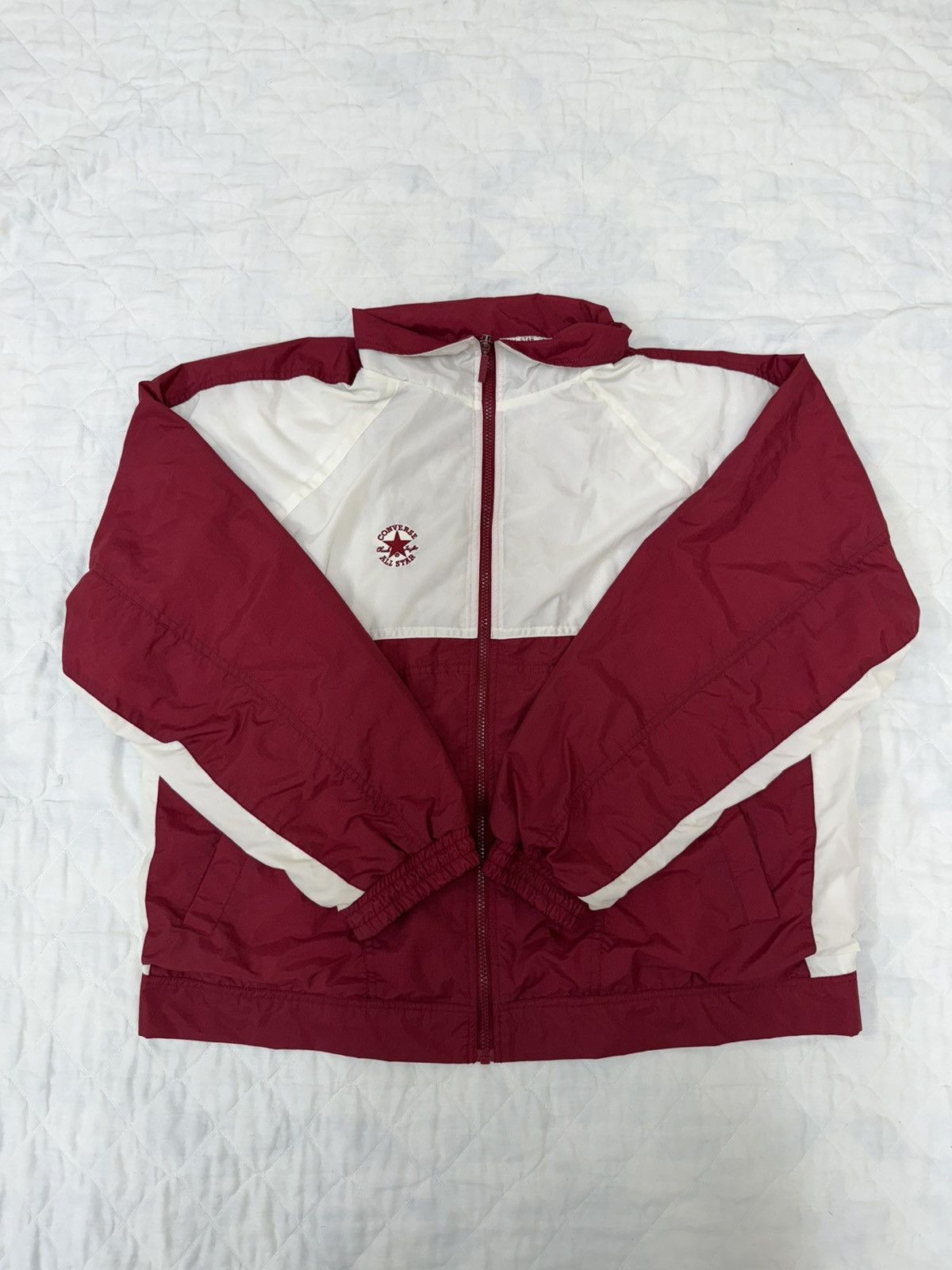 Converse Vintage 90s Converse All Star Full-Zip Windbreaker Jacket Size US L / EU 52-54 / 3 - 1 Thumbnail