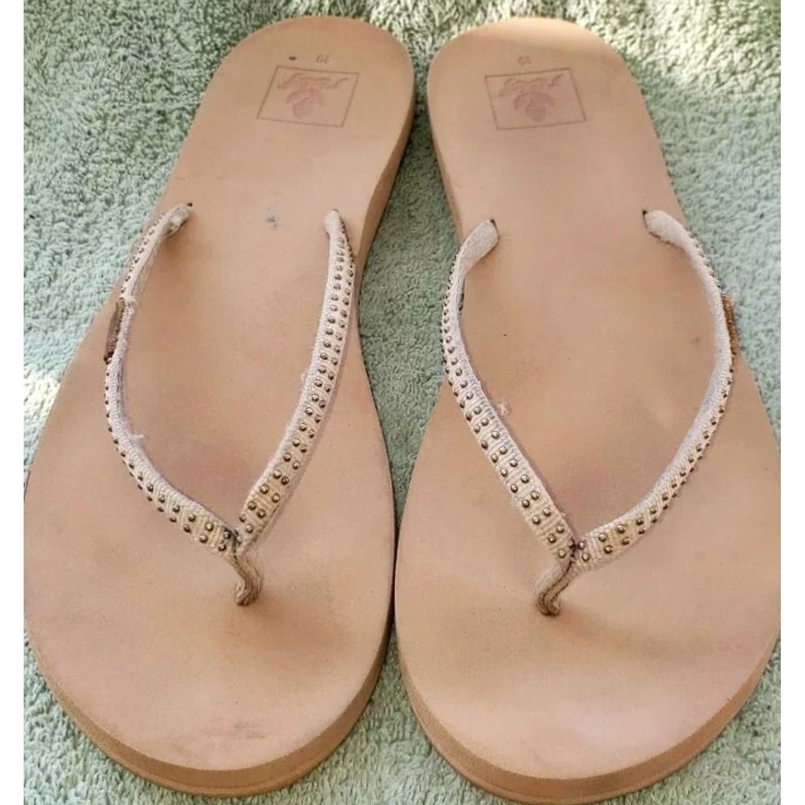 REEF Reef Women's Flip Flops US 10 Brown Bottoms With Formed Arch Synthetic Straps Sandal Womens Size 32" / US 10 / IT 46 - 2 Thumbnail