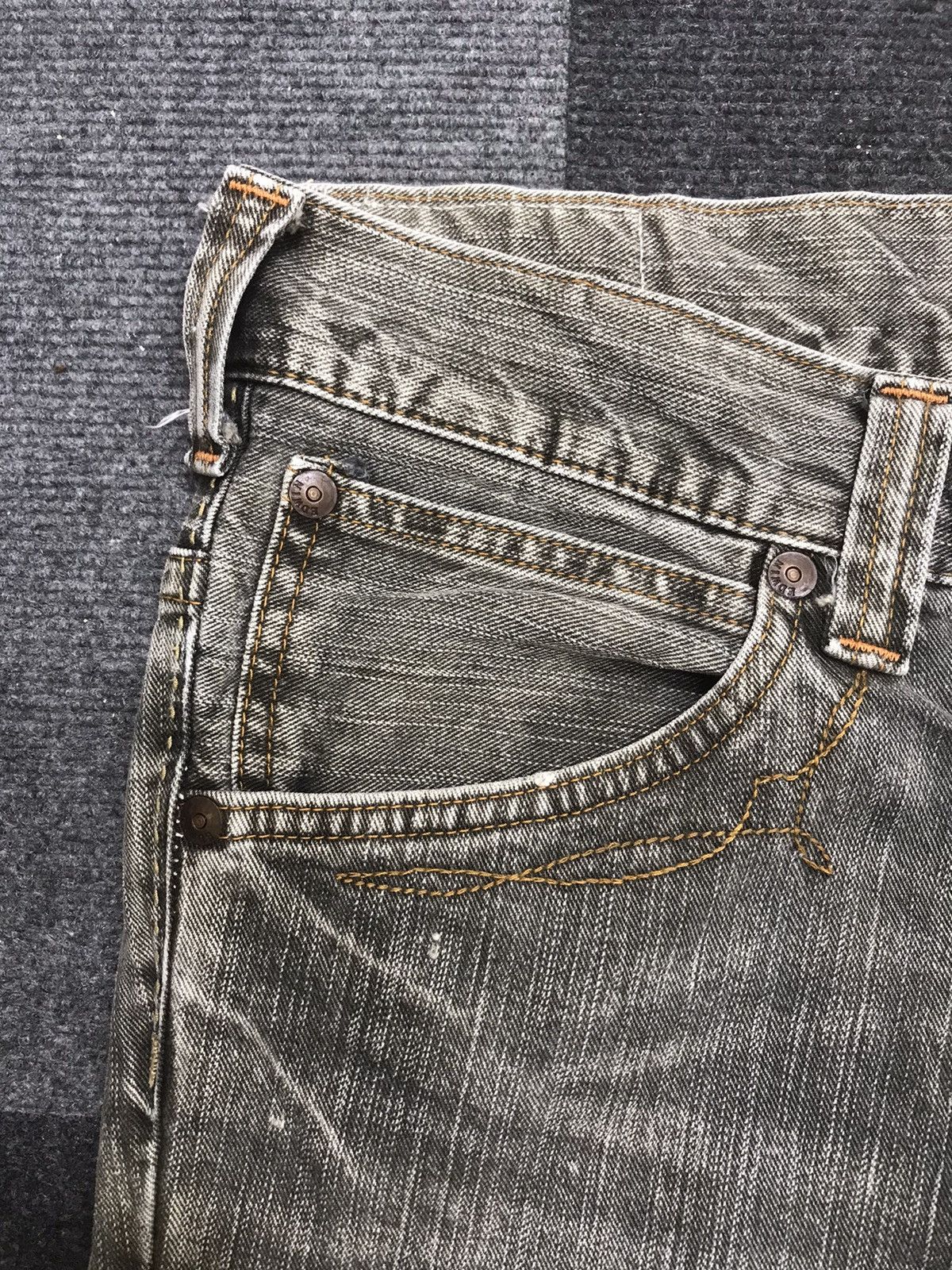 Edwin 💥FLARE💥EDWIN NAVAJO BLACK WASH SICK FADES WIDE DENIM F251 Size US 36 / EU 52 - 11 Thumbnail