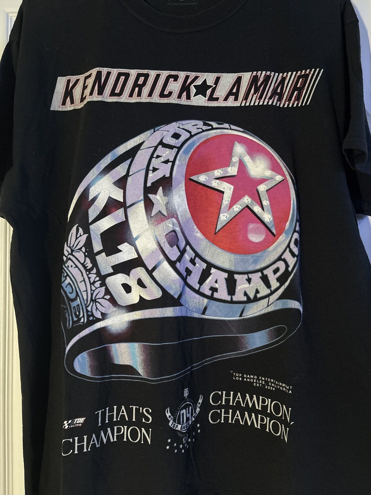 Kendrick Lamar Kendrick Lamar World Champion TDE 2018 T Shirt Championship Size US L / EU 52-54 / 3 - 2 Thumbnail