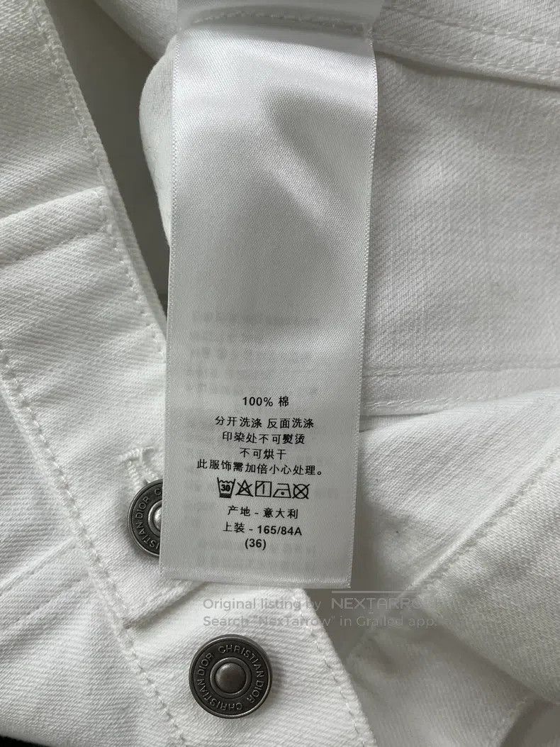 Dior Dior White back little dinosaur denim jacket Size XS / US 0-2 / IT 36-38 - 5 Thumbnail