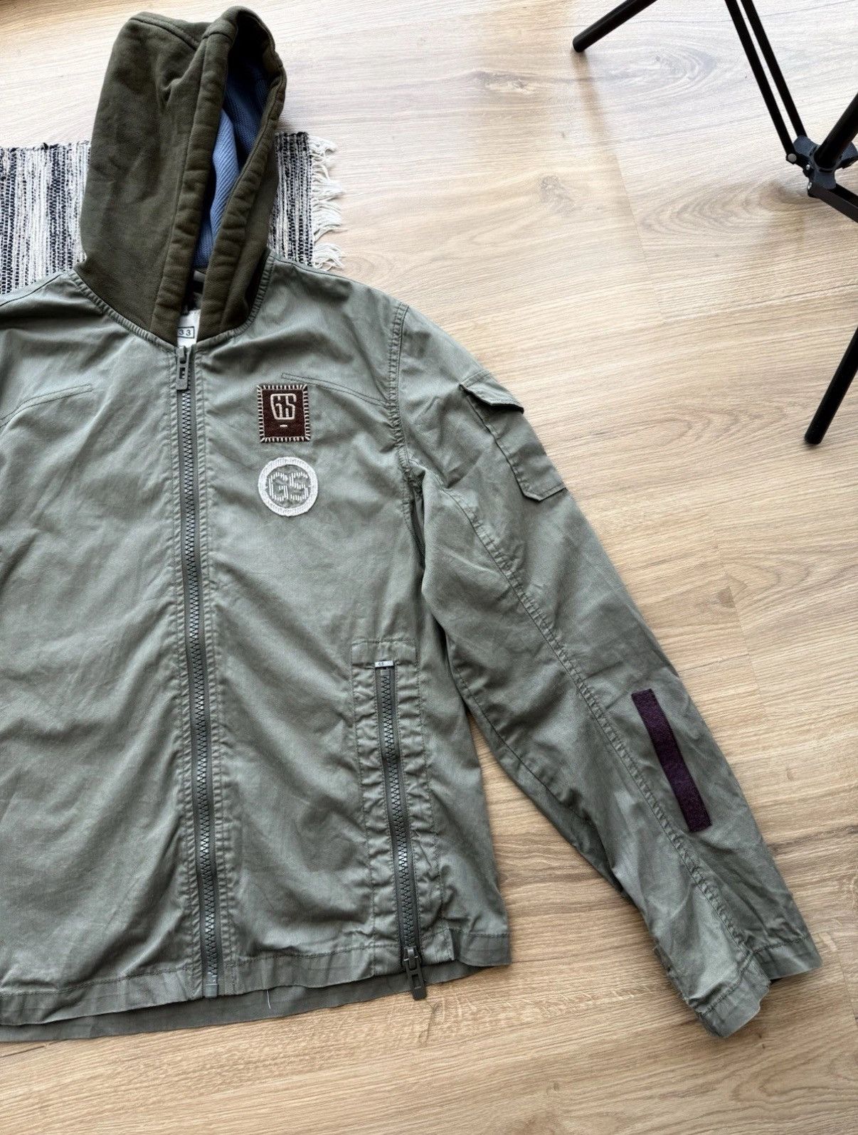 G-Star VINTAGE G-STAR RAW MILITARY JACKET SOUTH WITH HOOD COTTON Size US L / EU 52-54 / 3 - 4 Thumbnail