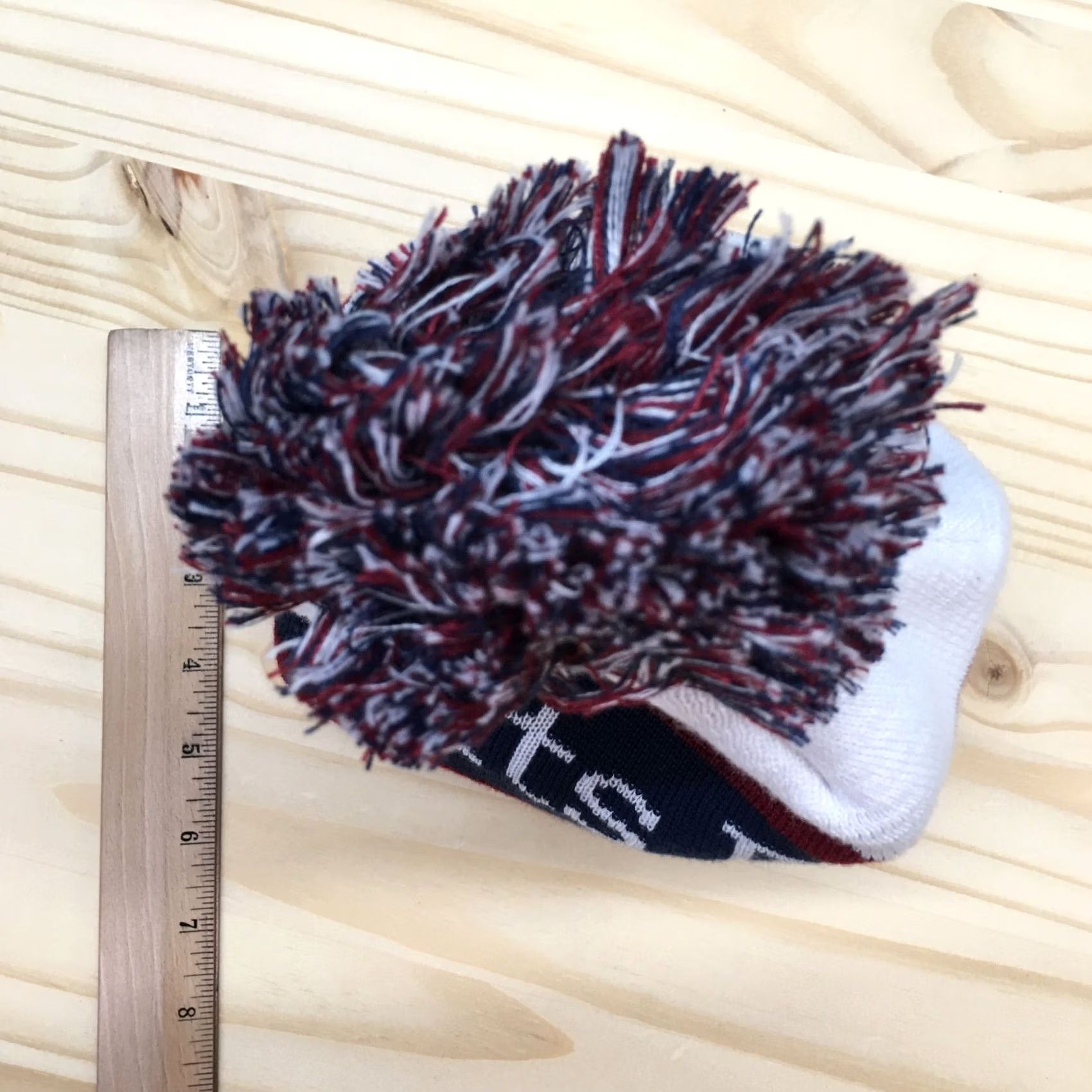 Vintage Giants Ridge Pompom Beanie Hat Mens Blue Red One Size Embroidered Logo Locale Size ONE SIZE - 3 Thumbnail