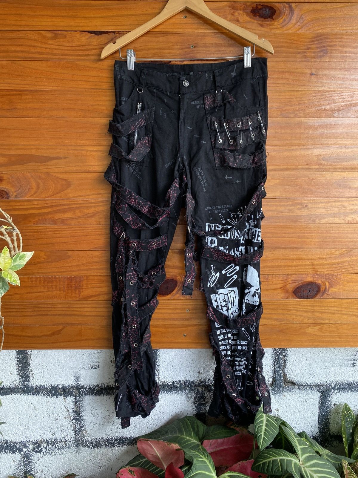 Japanese Brand GLP Gothic Lauta Punk Bondage Pant Black Multi-Strap Archive Size US 30 / EU 46 - 7 Thumbnail