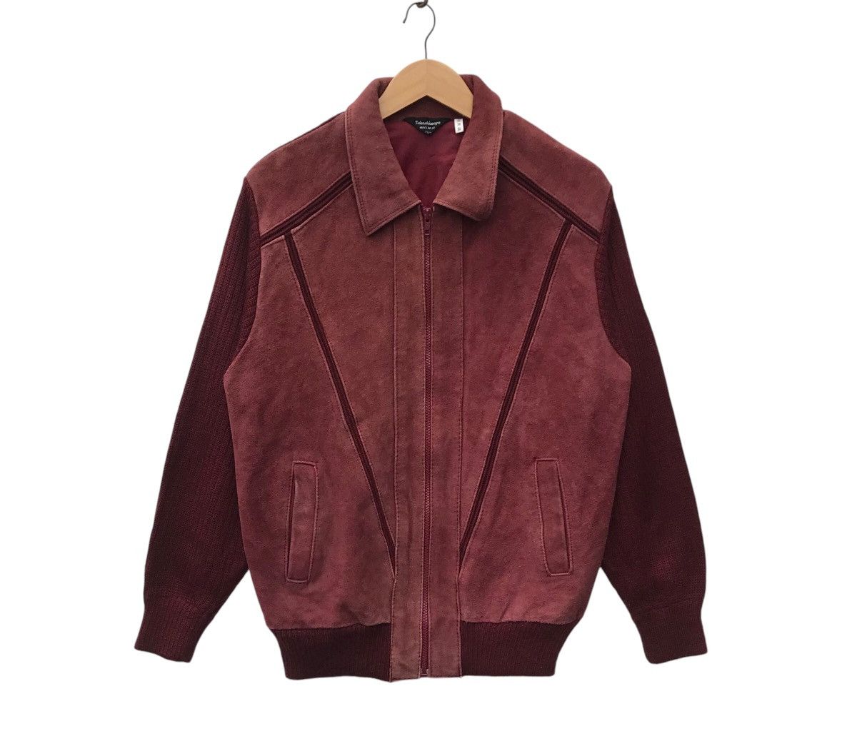 Japanese Brand Vintage Takashimaya Hybrid Suede Leather Jacket Size US M / EU 48-50 / 2 - 3 Thumbnail