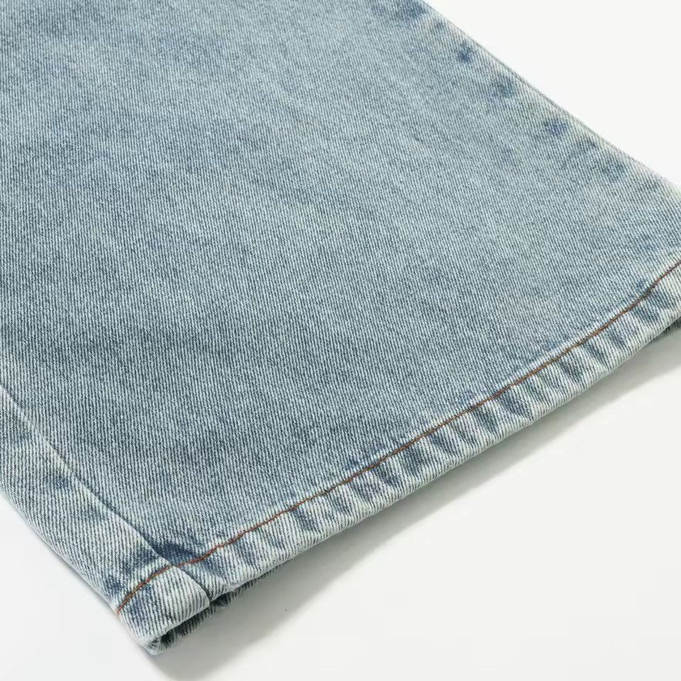 Jean Streetwear Baggy Washed Embroidery Hip Hop Jeans Size US 32 / EU 48 - 10 Thumbnail