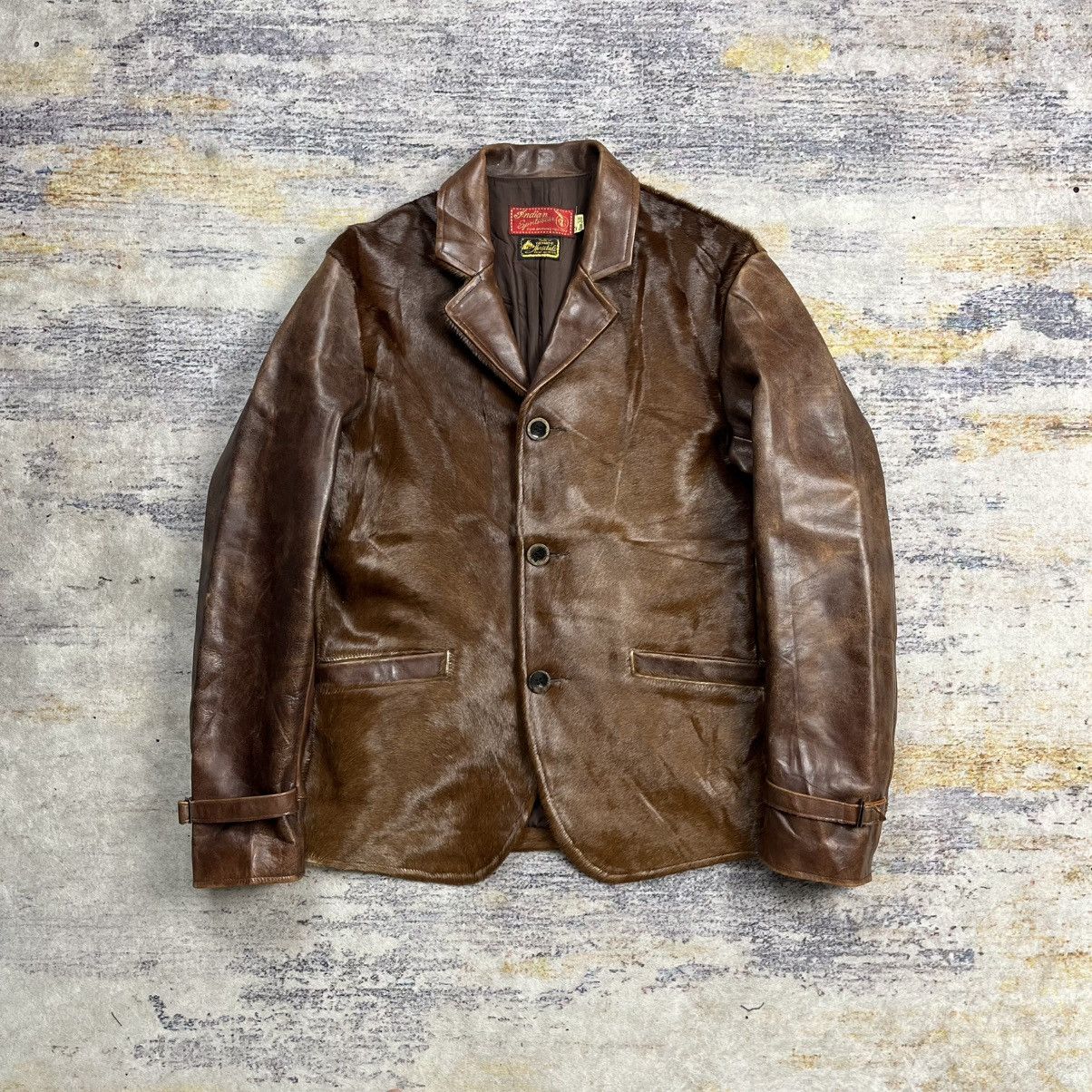 Indian Motorcycle Indian toyo enterprise pony hair horsehide leather jacket Size US M / EU 48-50 / 2 - 1 Thumbnail