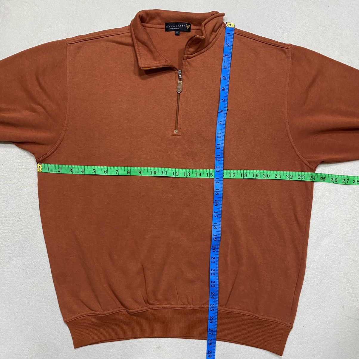 Japanese Brand × Lyle & Scott LYLE & SCOTT Embroidered Logo 1/4 Zipper Sweatshirt Size US XL / EU 56 / 4 - 15 Thumbnail