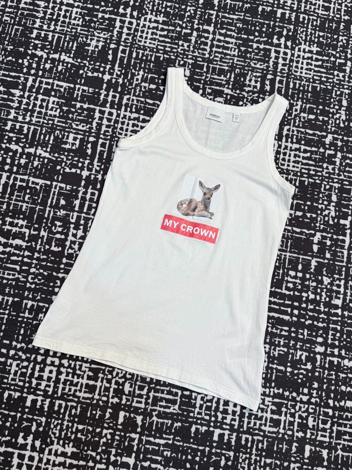 Other White Deer Print Vest XS Size XS / US 0-2 / IT 36-38 - 1 Thumbnail