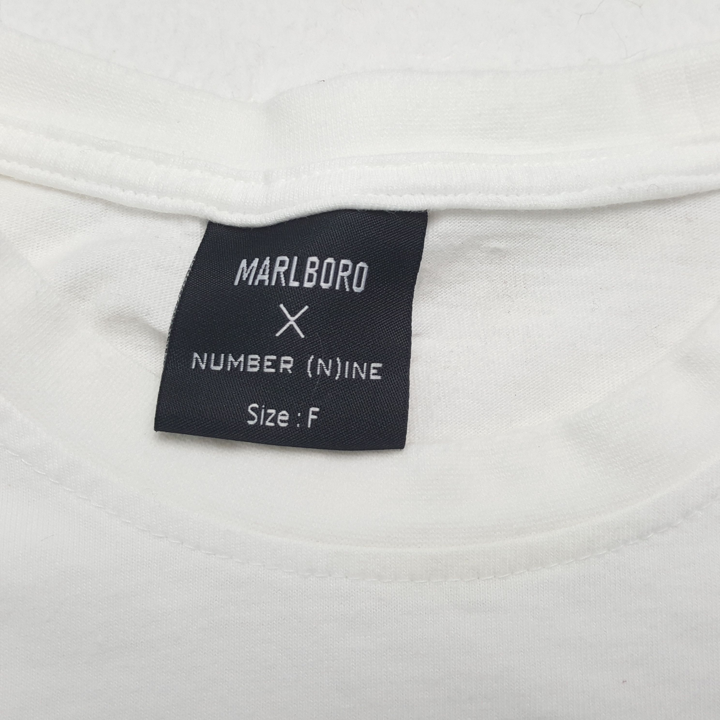 Number (N)ine MARLBORO x NUMBER (N)INE Japanese Brand Custom Art Tshirt Size US M / EU 48-50 / 2 - 8 Thumbnail