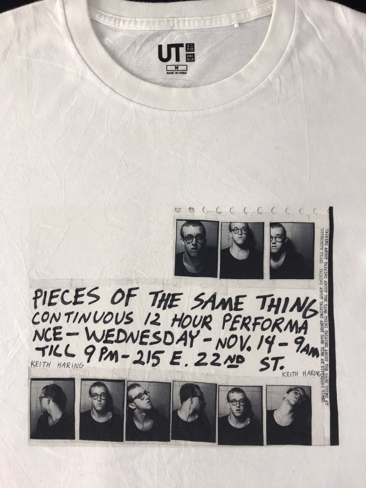 Keith Haring Keith Haring Photo Quotes Design Pop Art Graphic Printed Tee Size US M / EU 48-50 / 2 - 4 Thumbnail