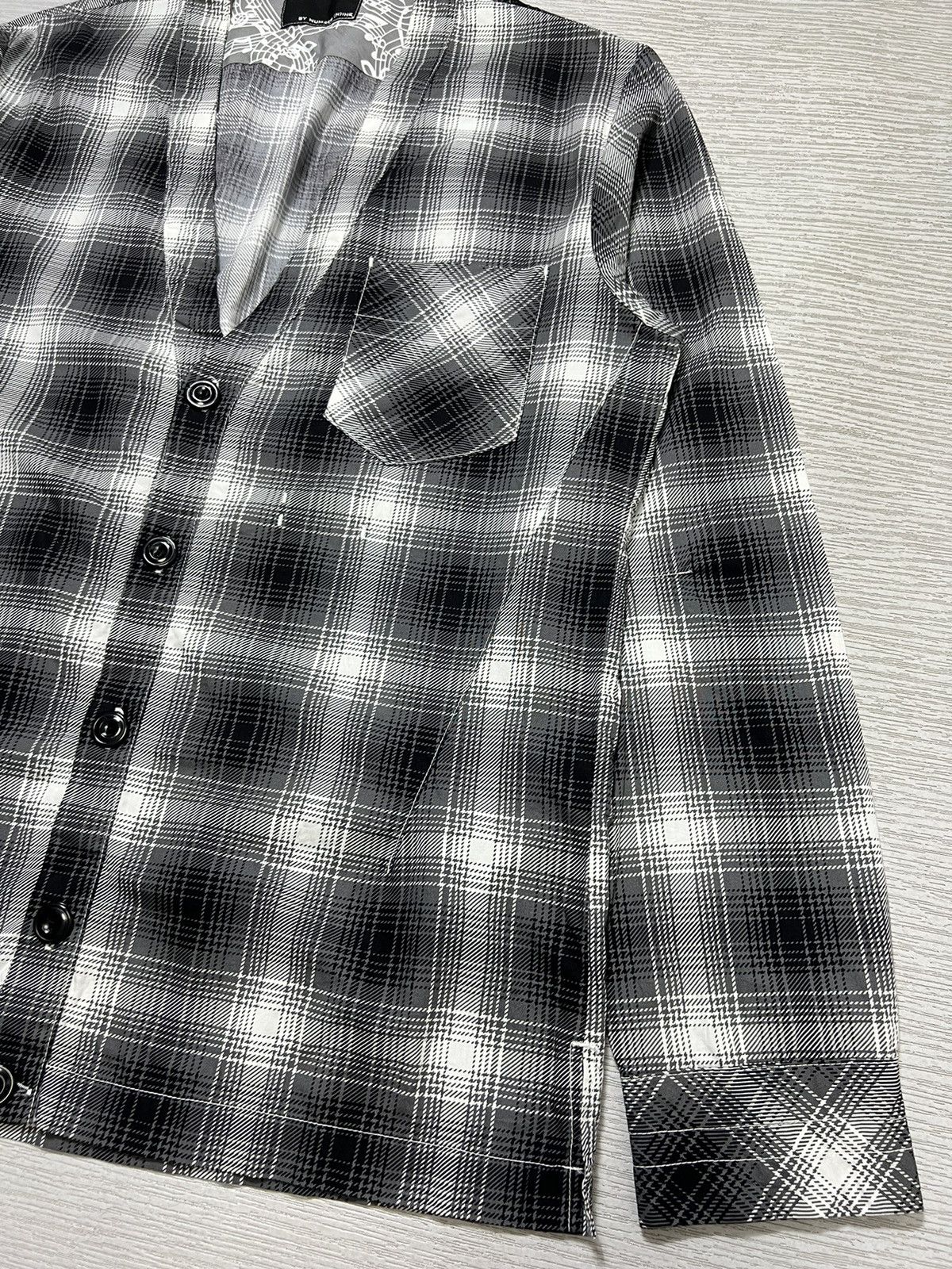 Number (N)ine Number (N)ine - Plaid Flannel Cardigan Size US M / EU 48-50 / 2 - 7 Thumbnail