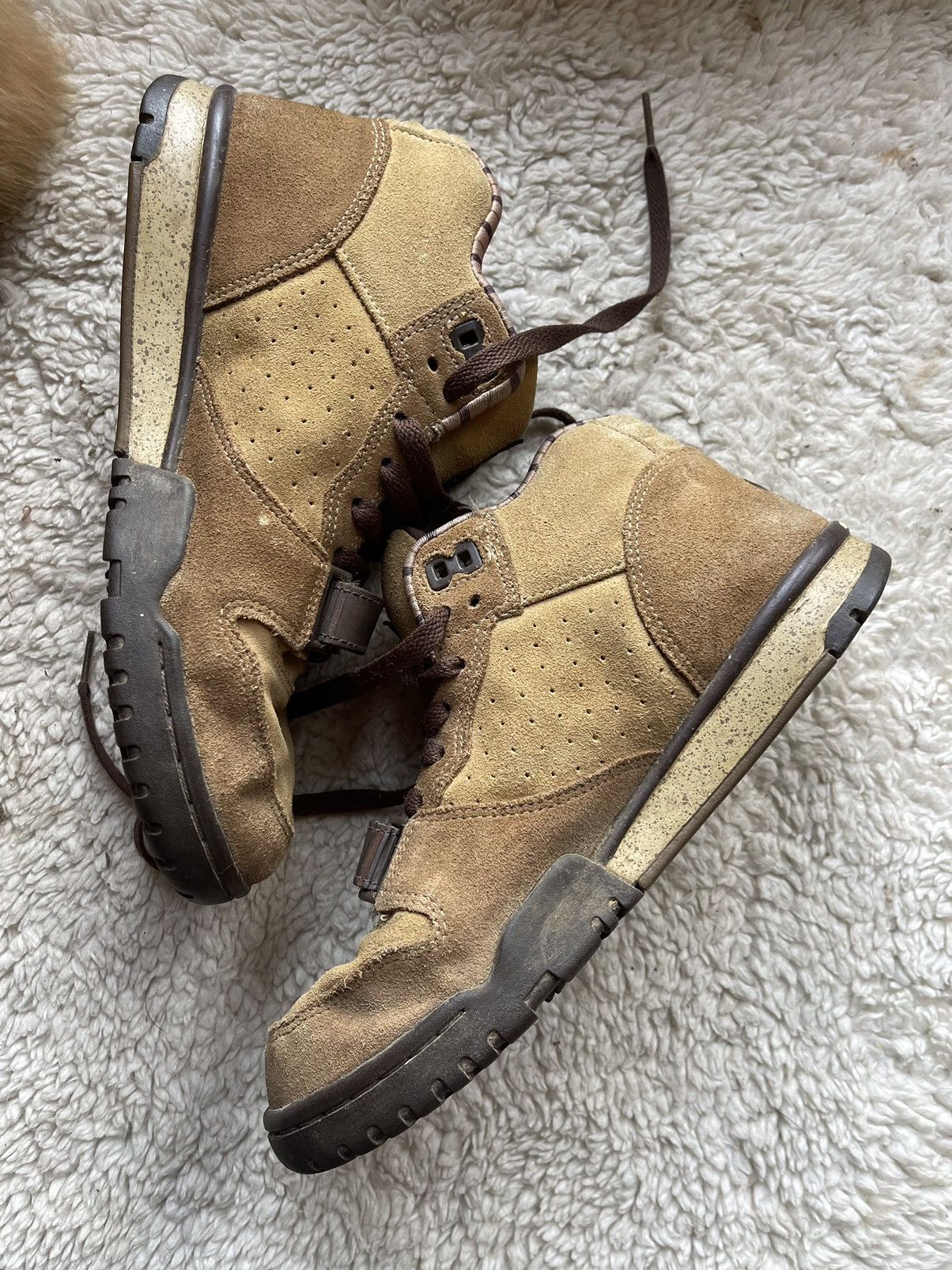 Japanese Brand × Nike × Vintage 2003 Nike Air Trainer 1 Brown Shima Shima vintage high Size US 7.5 / EU 40-41 - 18 Thumbnail