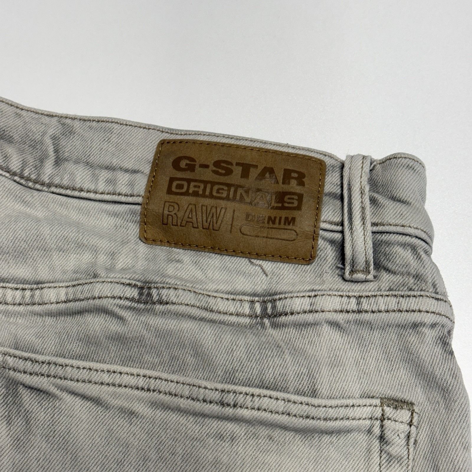 G-Star G-Star Original Raw Denim Jeans Mens Gray 3301 Slim 32x30 (3 Size US 33 - 4 Thumbnail