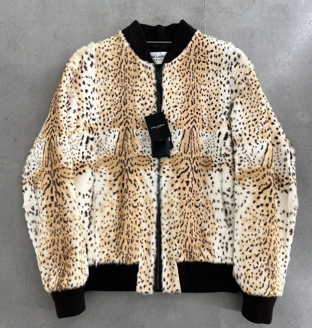 Saint Laurent Paris Saint Laurent Paris 21AW Leopard Real Fur Blouson, Size 50 Size US M / EU 48-50 / 2 - 2 Thumbnail
