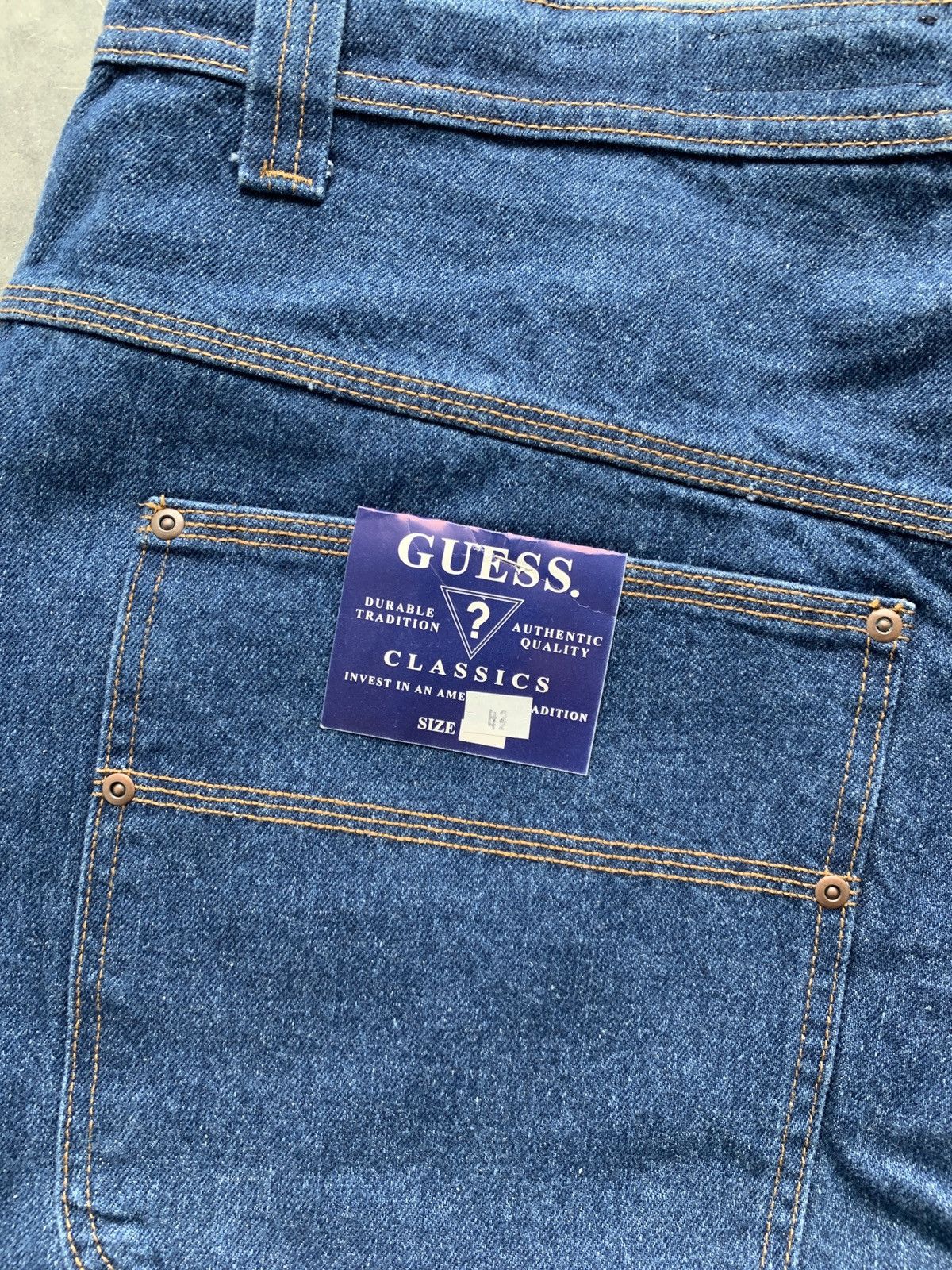 Guess × JNCO × Vintage Crazy BNWT Vintage Y2K Guess Baggy Jeans Size US 42 / EU 58 - 2 Thumbnail