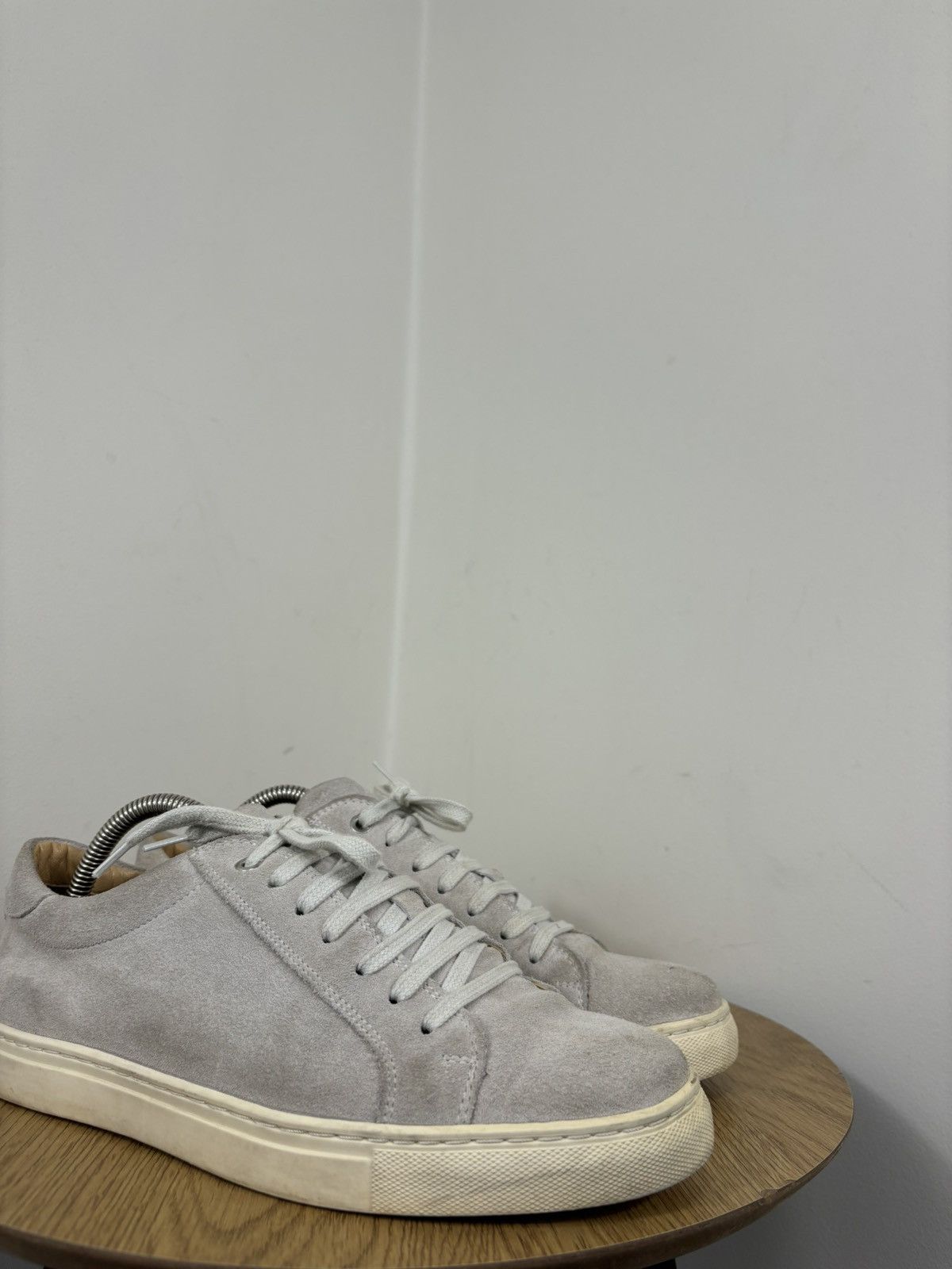 Suitsupply Suitsupply Gray Suede Leather Casual Sneakers Shoes Size US 7 / EU 40 - 5 Thumbnail