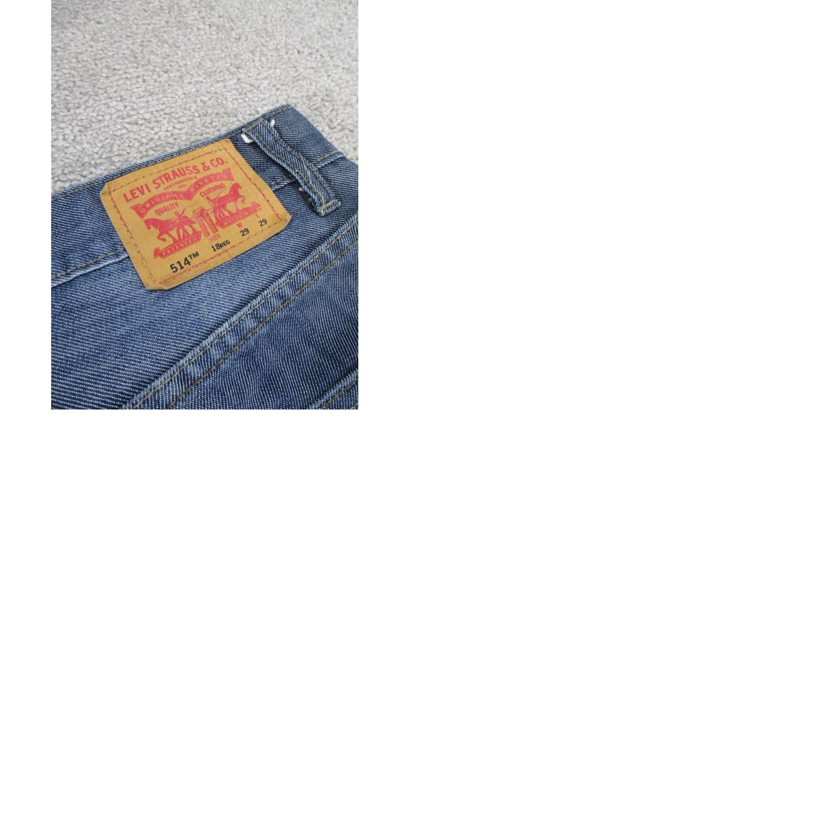 Levi's Levi's 514 Jeans Womens 18 Medium Light Wash Denim Straight Size 40" / US 18 - 9 Thumbnail