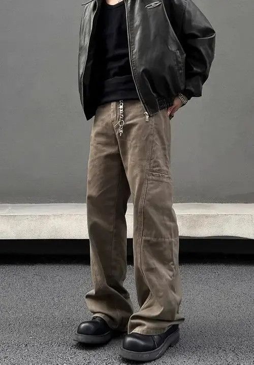 VIBE Y2K Dessert Niche Loose Workwear Jeans Size US 28 / EU 44 - 3 Thumbnail