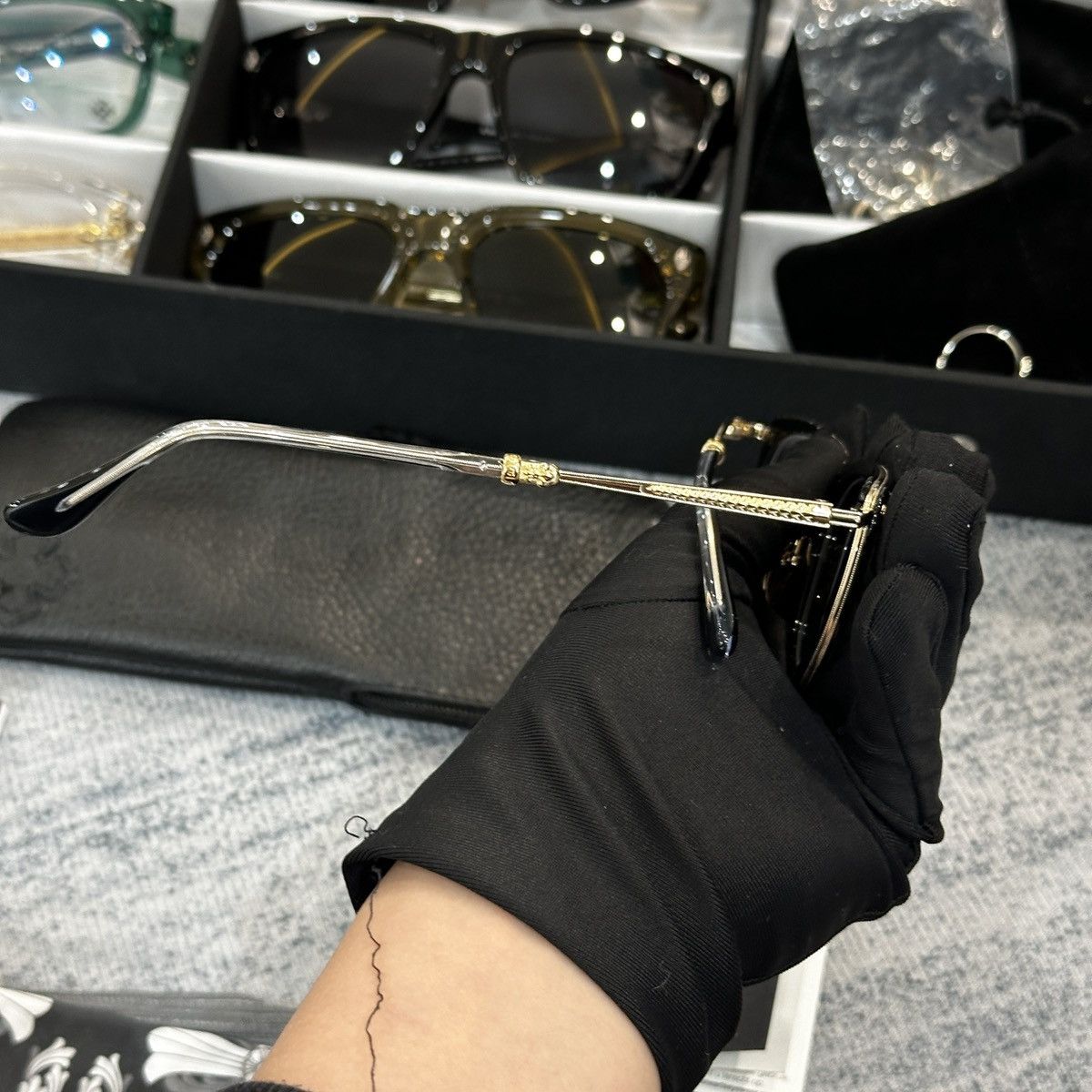 Chrome Hearts CHROME HEARTS STRAPADICTOME EYEGLASSES Size ONE SIZE - 5 Thumbnail