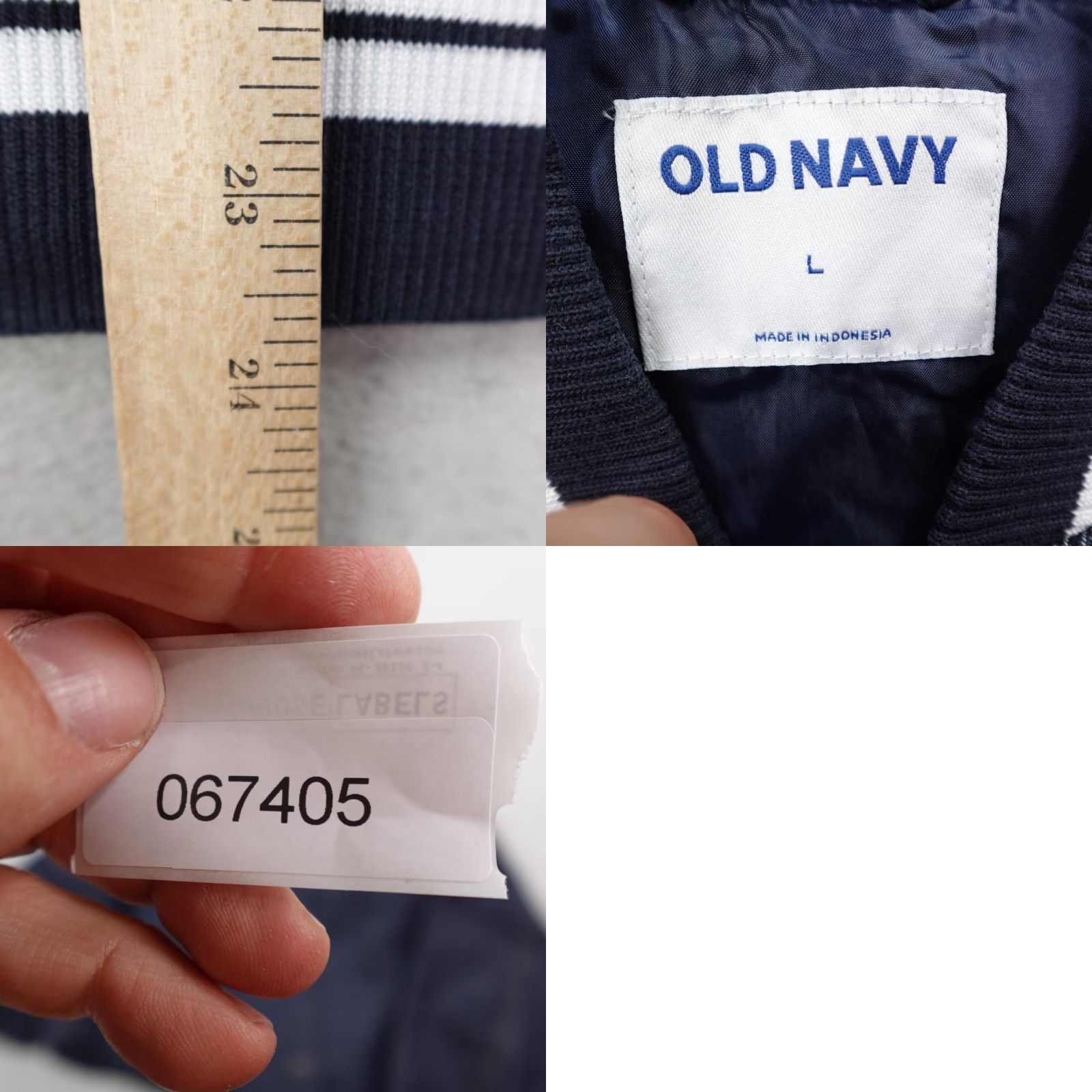 Old Navy Old Navy Jacket Large Blue Denim Bomber Lined Pockets Zipper Womens Size L / US 10 / IT 46 - 8 Thumbnail