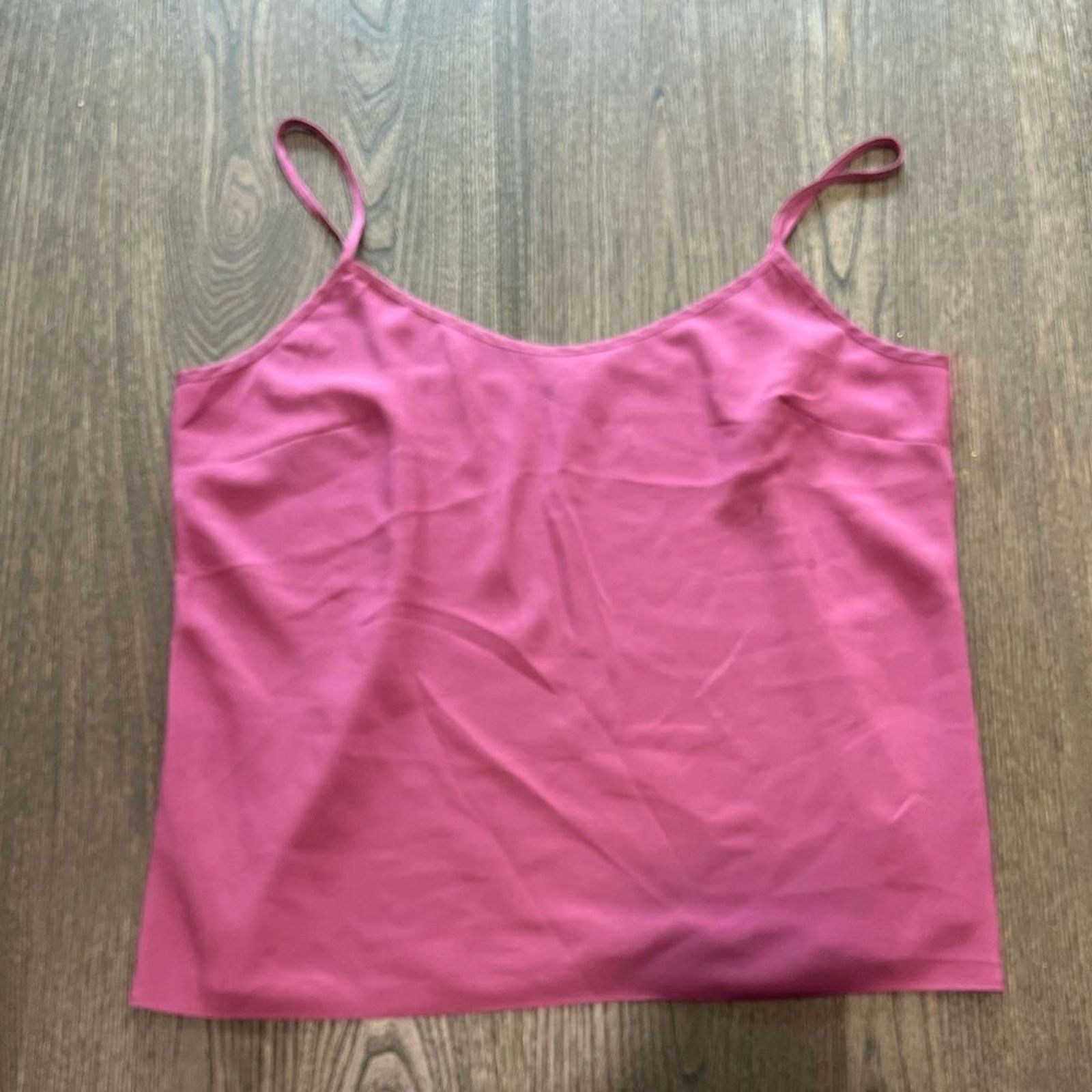Vintage Talbots 100% Silk Bubblegum Pink Cami Tank Top Size 14 Size XL / US 12-14 / IT 48-50 - 1 Thumbnail