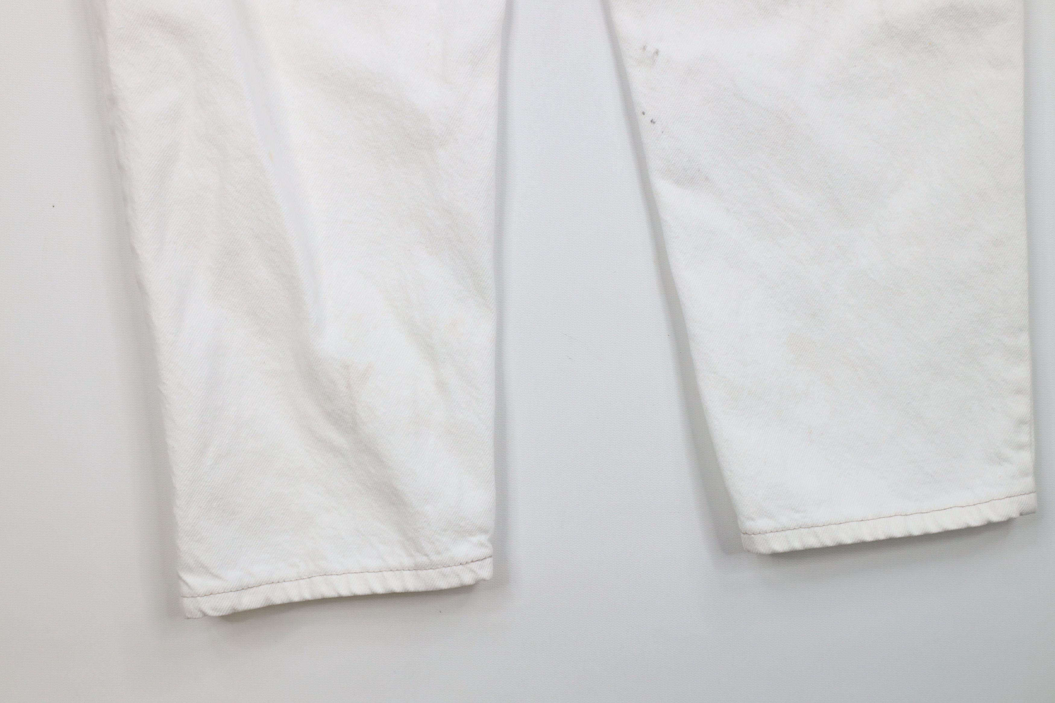 Levi's × Vintage Vintage 90s Levis 550 Orange Tab Fit Tapered Leg Jeans White Size 38 - 16 Thumbnail