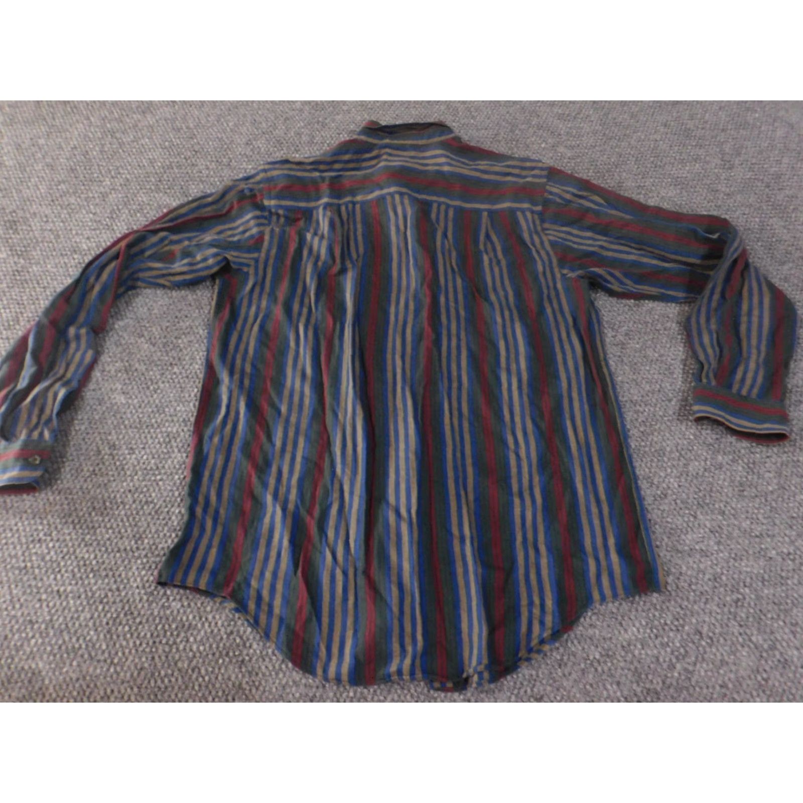 Alexander Julian Alexander Julian Shirt Mens Medium Blue Striped Button-Up Vintage (No) Size US M / EU 48-50 / 2 - 7 Thumbnail