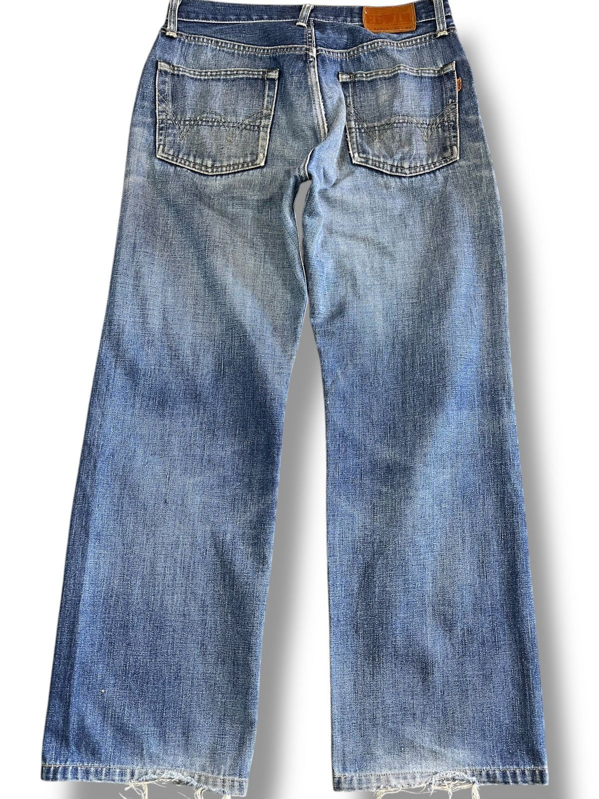 Edwin × Vintage Vintage Edwin 505xx Selvedge Distressed Denim Size US 31 - 8 Thumbnail
